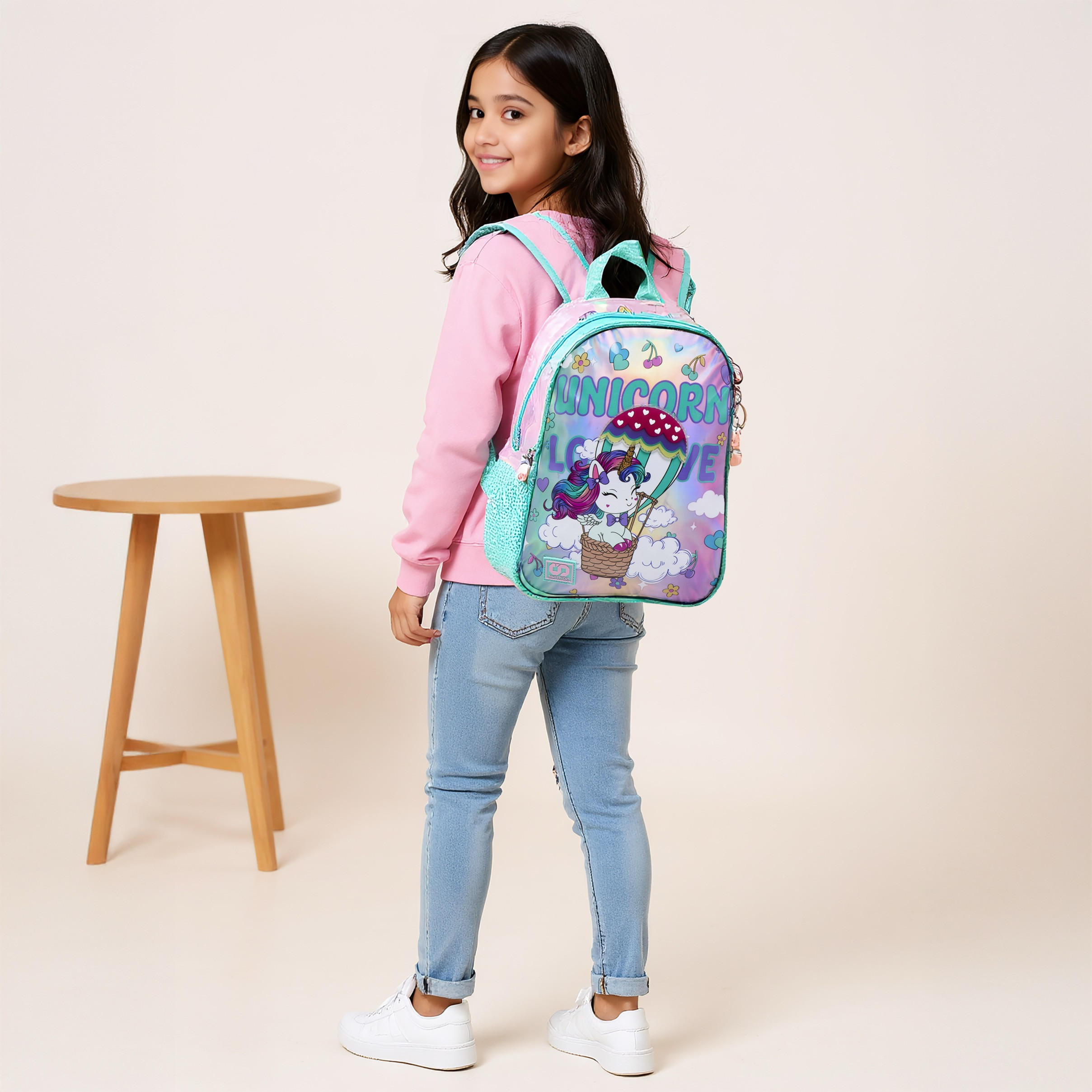SAMI STUDIO Unicorn Print 12-inch Backpack with Adjustable Straps - 48x40x26 cms-school-bagsandbackpacks-backpacks-image-3