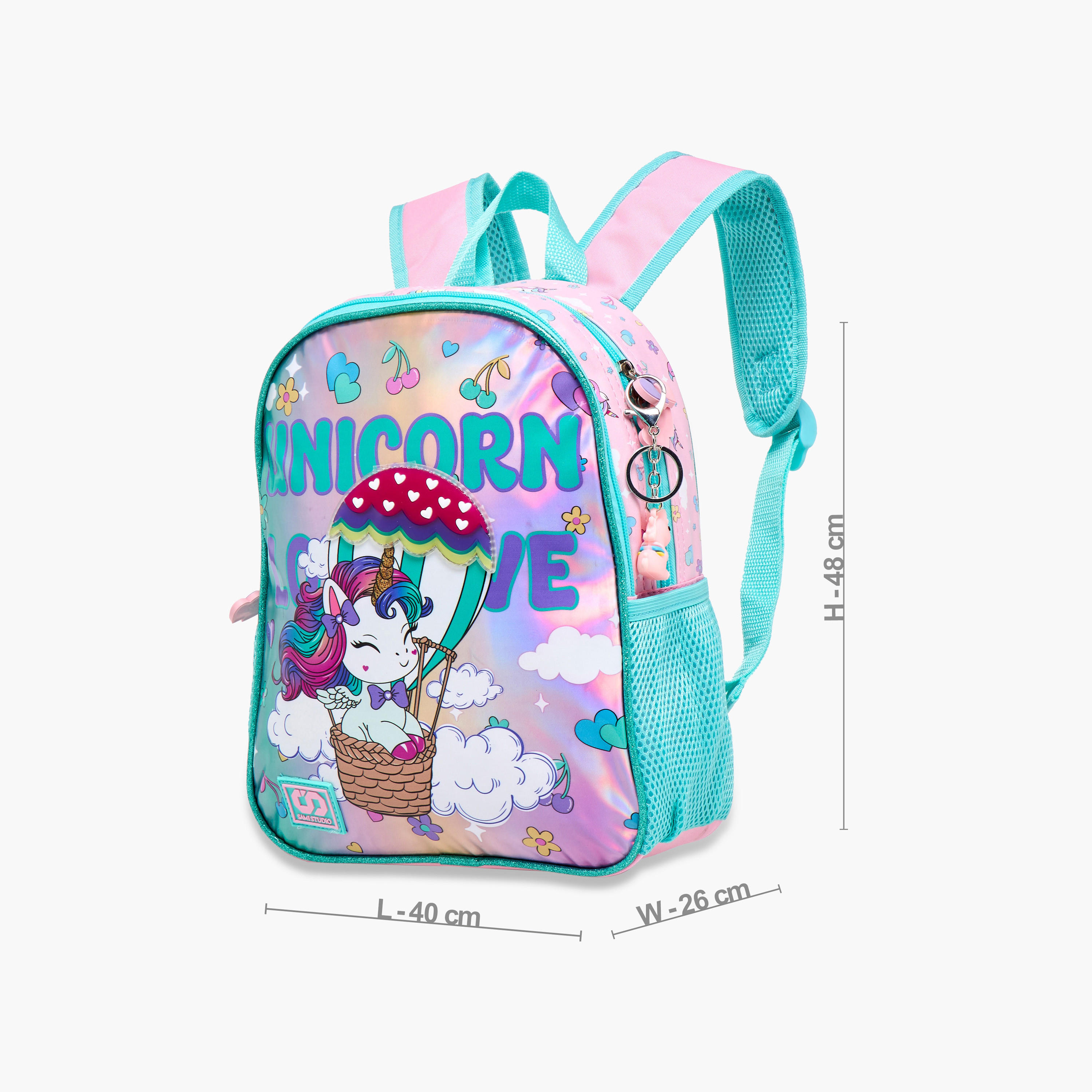 SAMI STUDIO Unicorn Print 12-inch Backpack with Adjustable Straps - 48x40x26 cms-school-bagsandbackpacks-backpacks-image-4