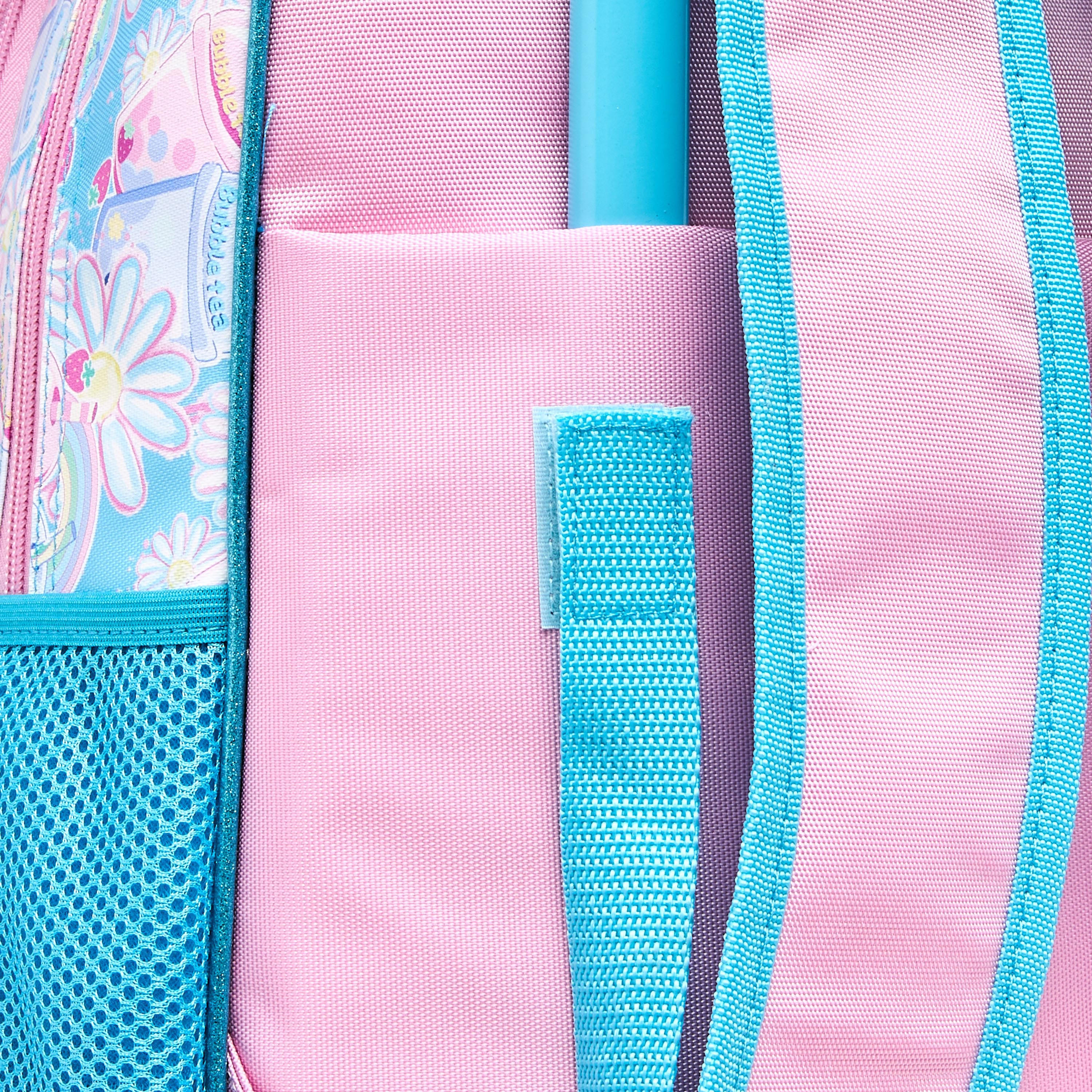 شنطة ترولي للبنات 5-8 سنوات بأحزمة كتف مبطّنة وتصميم زهري من سامي ستوديو -school-bagsandbackpacks-trolleybags-image-13