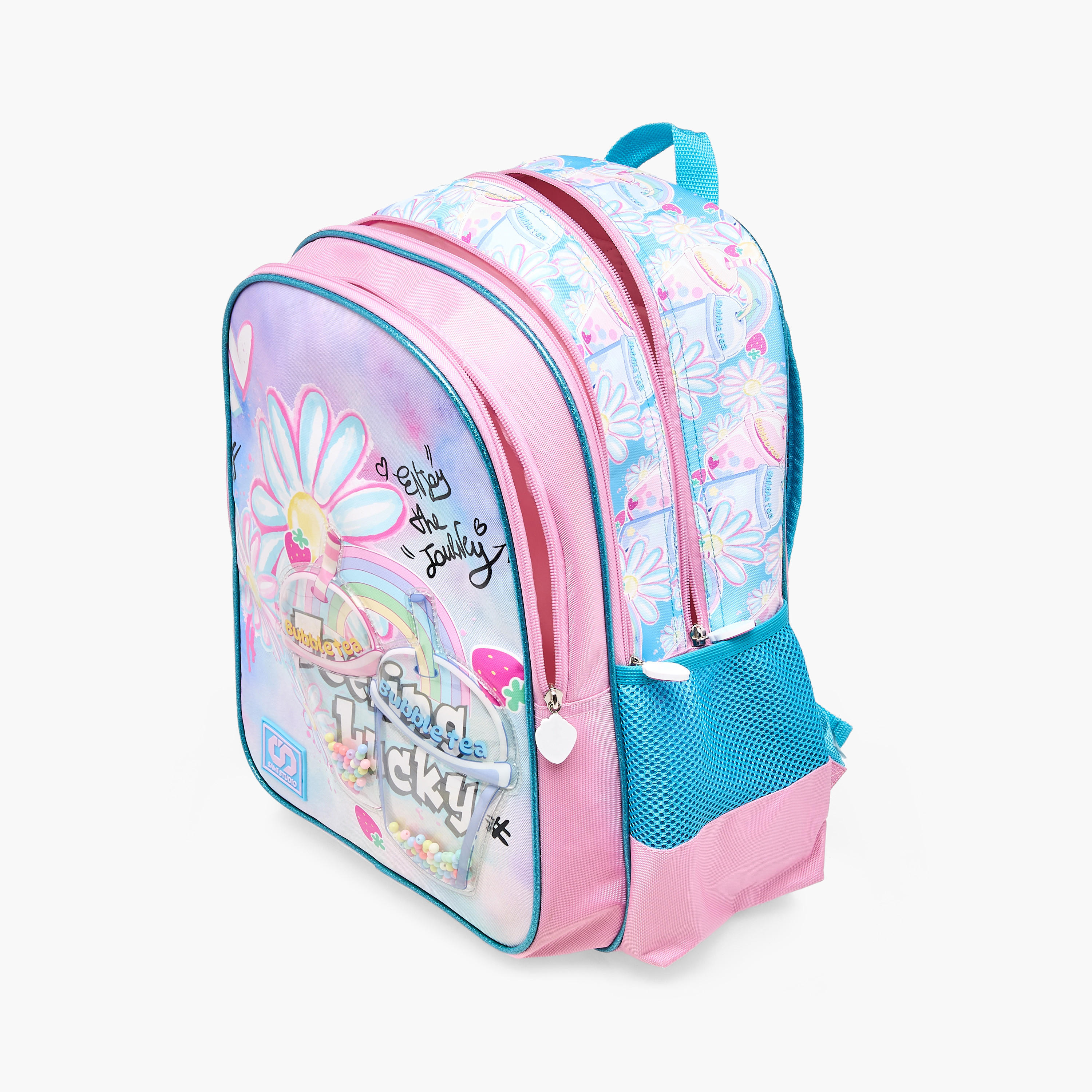 SAMI STUDIO Floral Print 16-inch Backpack with Adjustable Shoulder Straps - 33x14x45 cms-school-bagsandbackpacks-backpacks-image-9