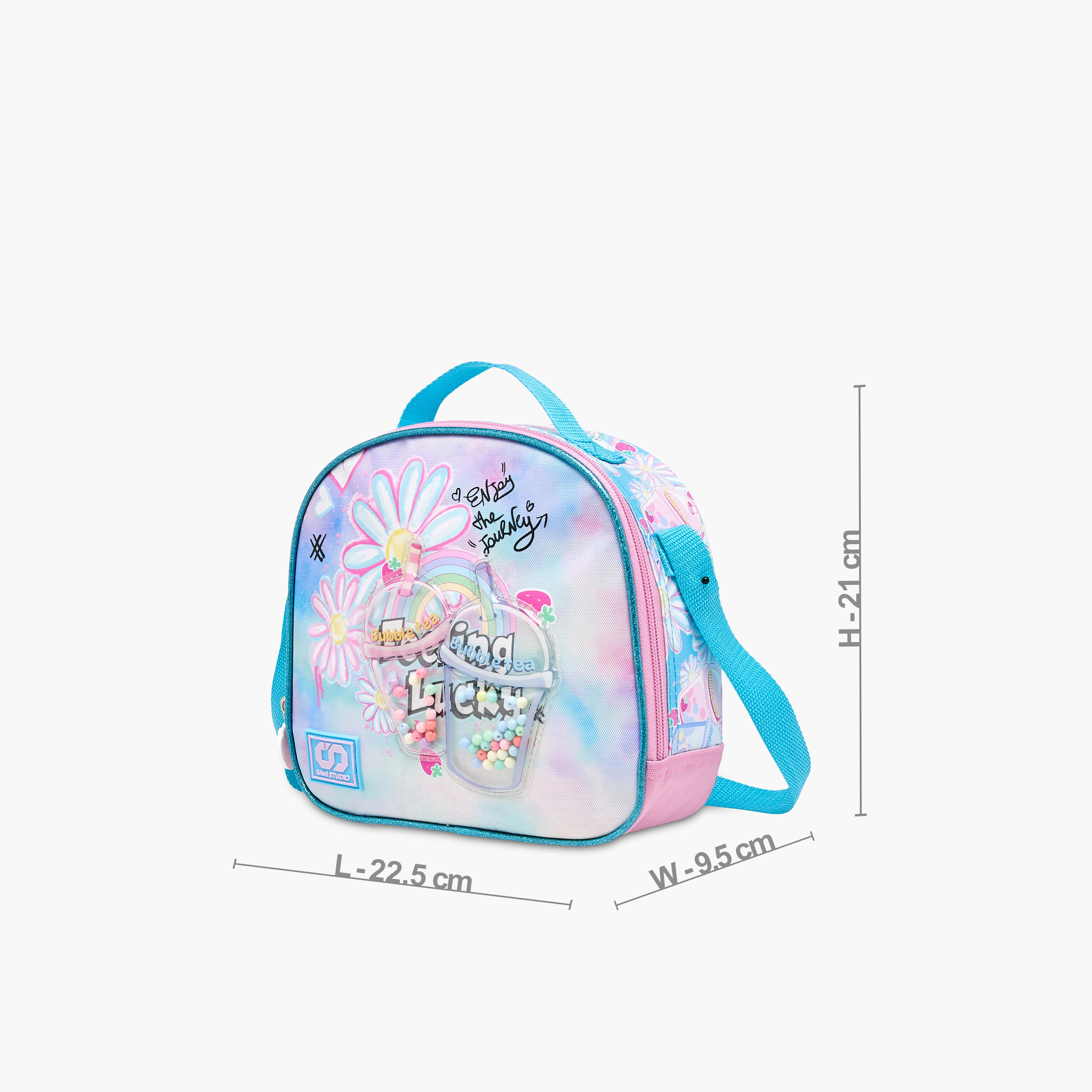 SAMI STUDIO Juices Printed Lunch Bag with Adjustable Strap and Zip Closure-school-lunchessentials-lunchbags-image-2