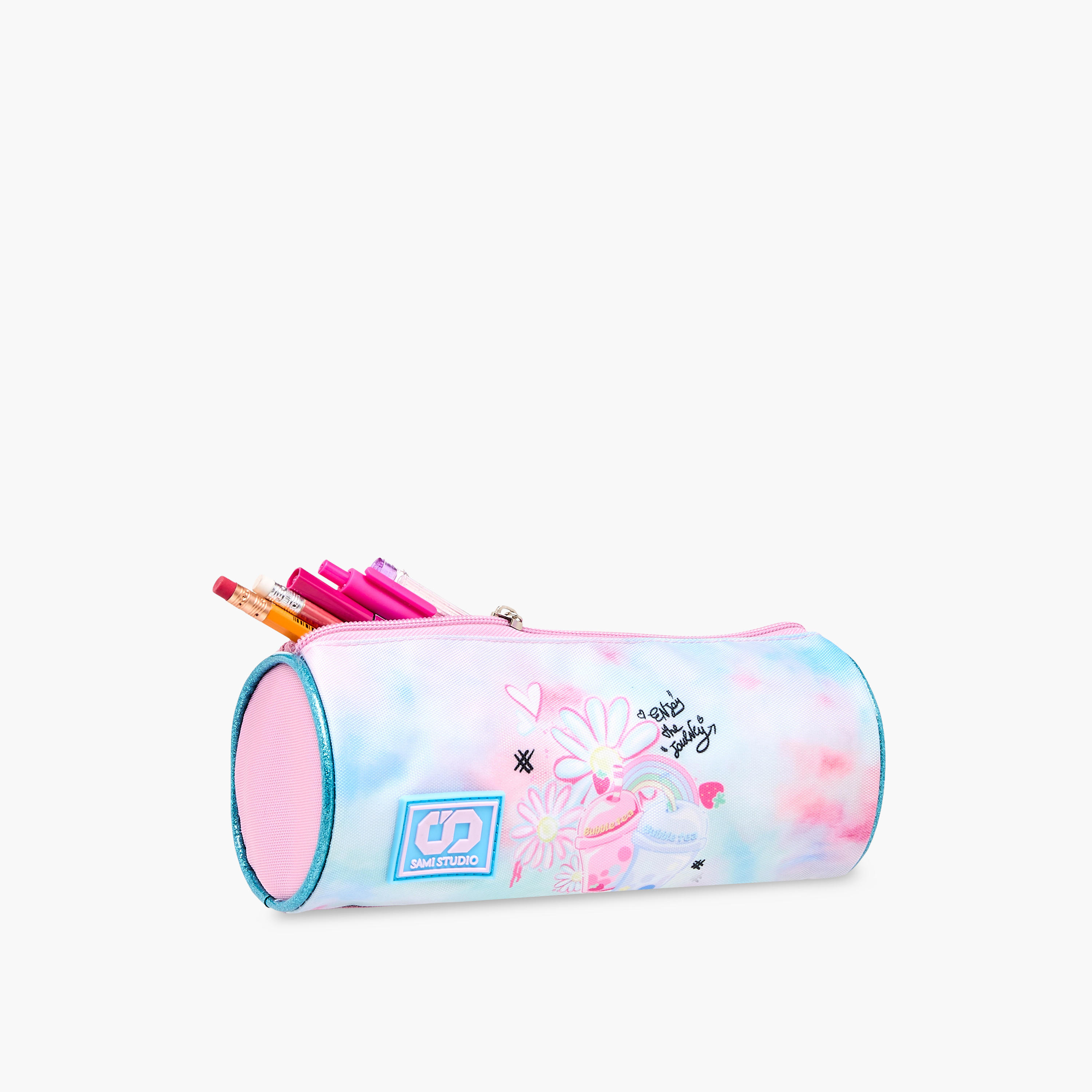 SAMI STUDIO Graphic Print Pencil Pouch with Zip Closure-school-stationery-pencilcases-image-5