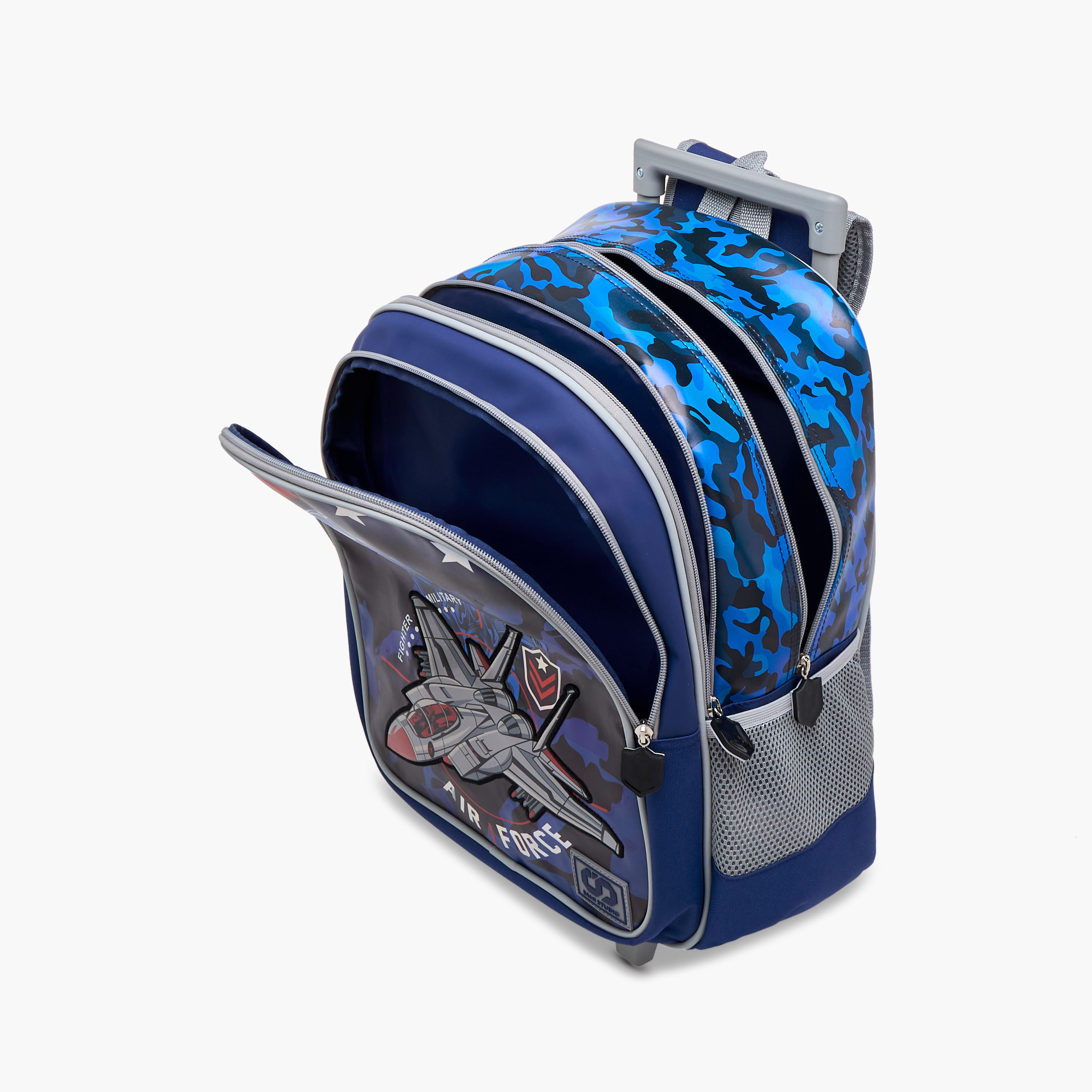 SAMI STUDIO Space Trolley Bag for Girls 5-8 Years with Padded Shoulder Straps -school-bagsandbackpacks-trolleybags-image-14