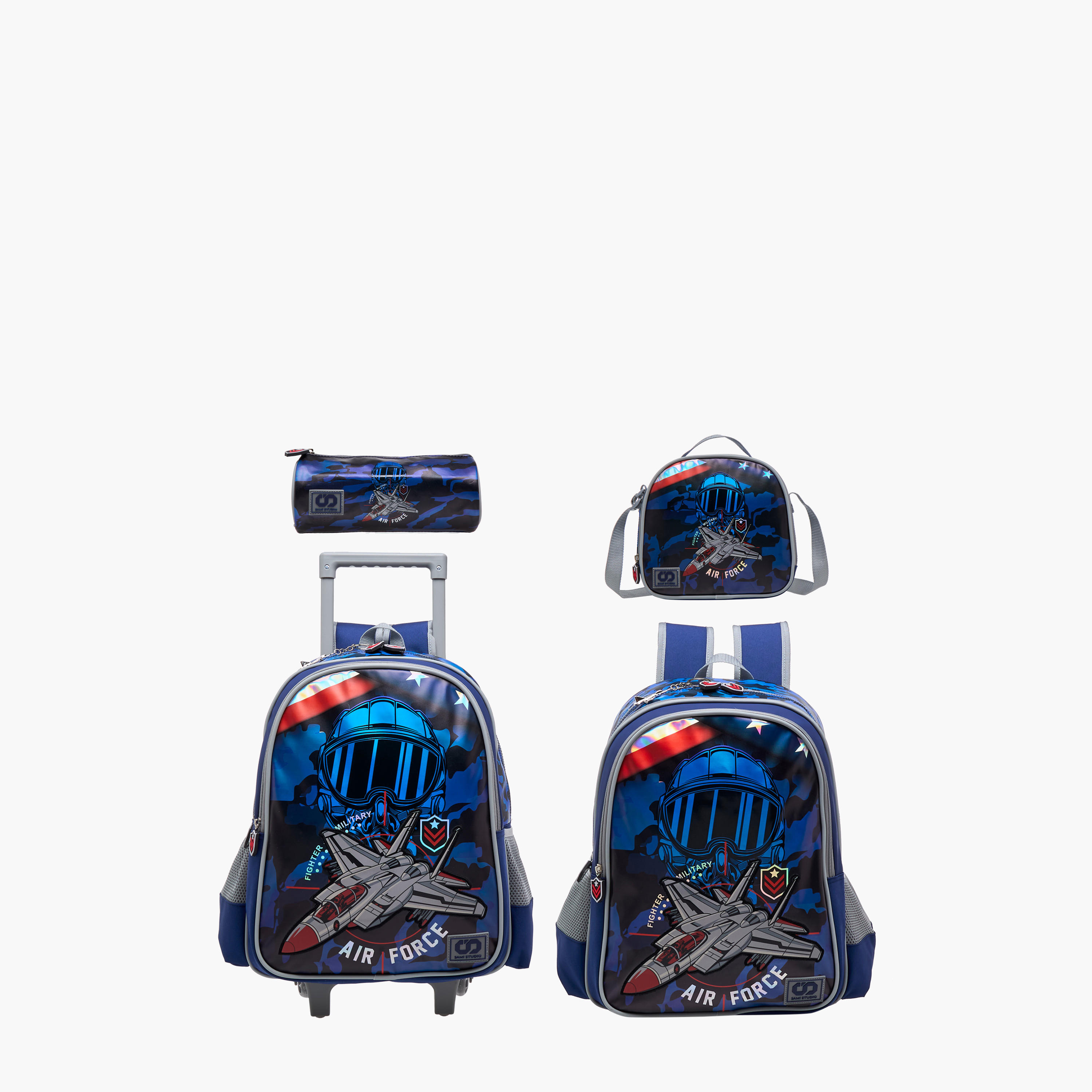 SAMI STUDIO Aviation Print 16-inch Backpack with Adjustable Straps and Zip Closure - 33x14x45 cms-school-bagsandbackpacks-backpacks-image-11