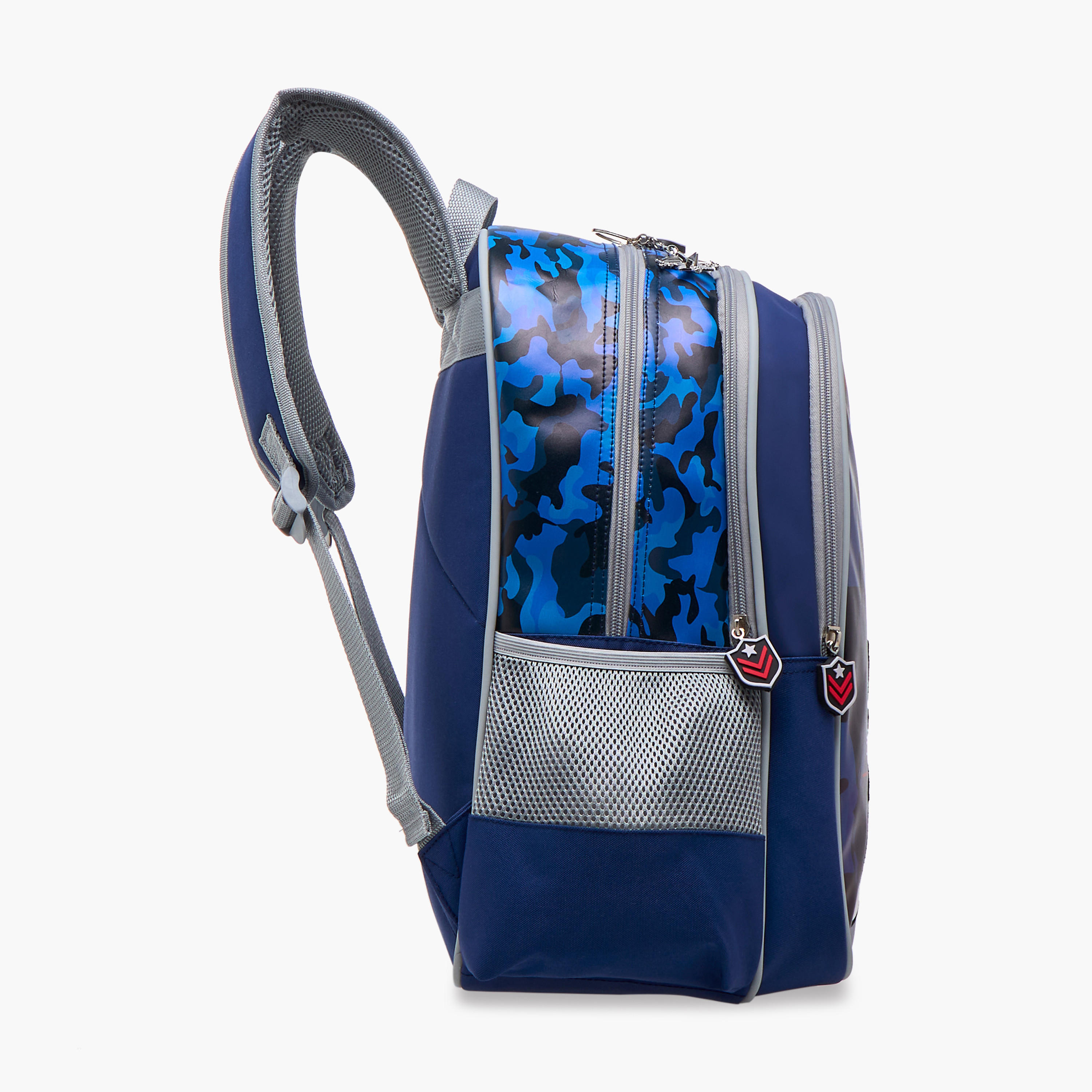 SAMI STUDIO Aviation Print 16-inch Backpack with Adjustable Straps and Zip Closure - 33x14x45 cms-school-bagsandbackpacks-backpacks-image-3