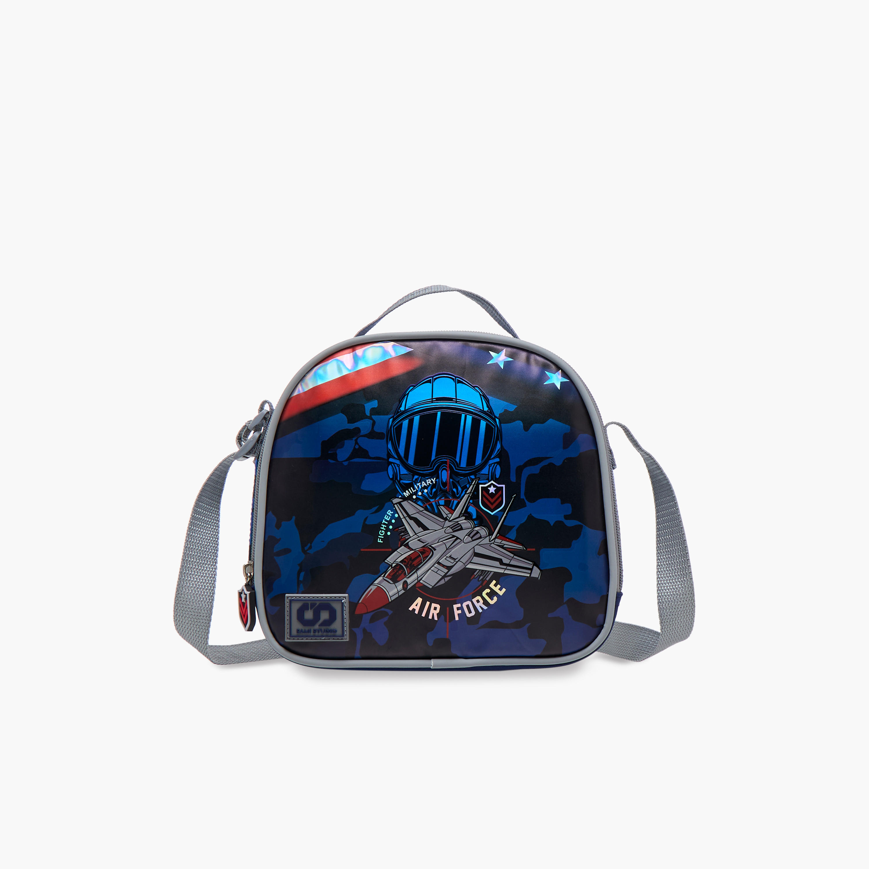 شنطة غداء بطبعات قوات جوية وسحّاب إغلاق من أستوديو سامي-school-lunchessentials-lunchbags-image-1