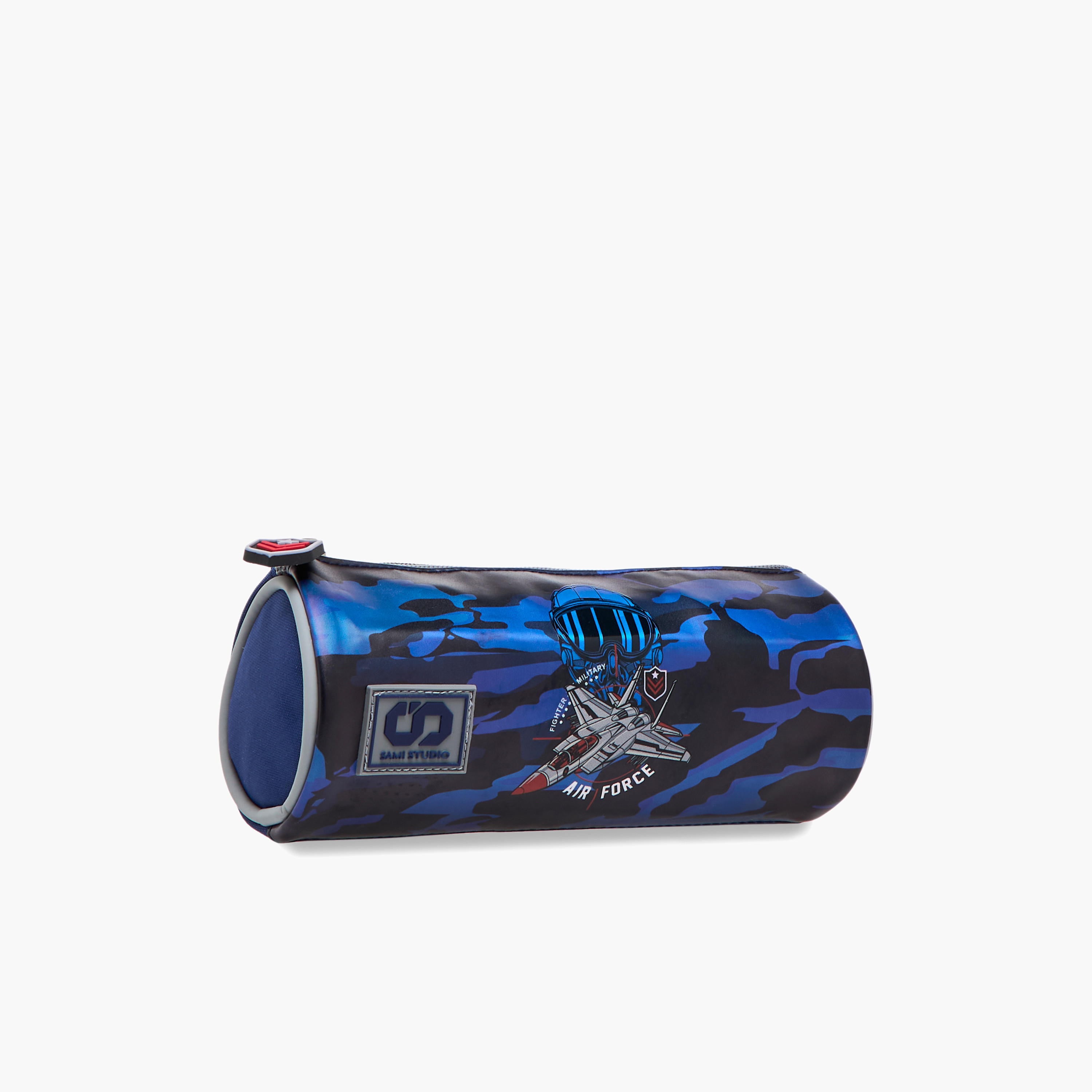 SAMI STUDIO Air Force Print Pencil Pouch with Zip Closure-school-stationery-pencilcases-image-2