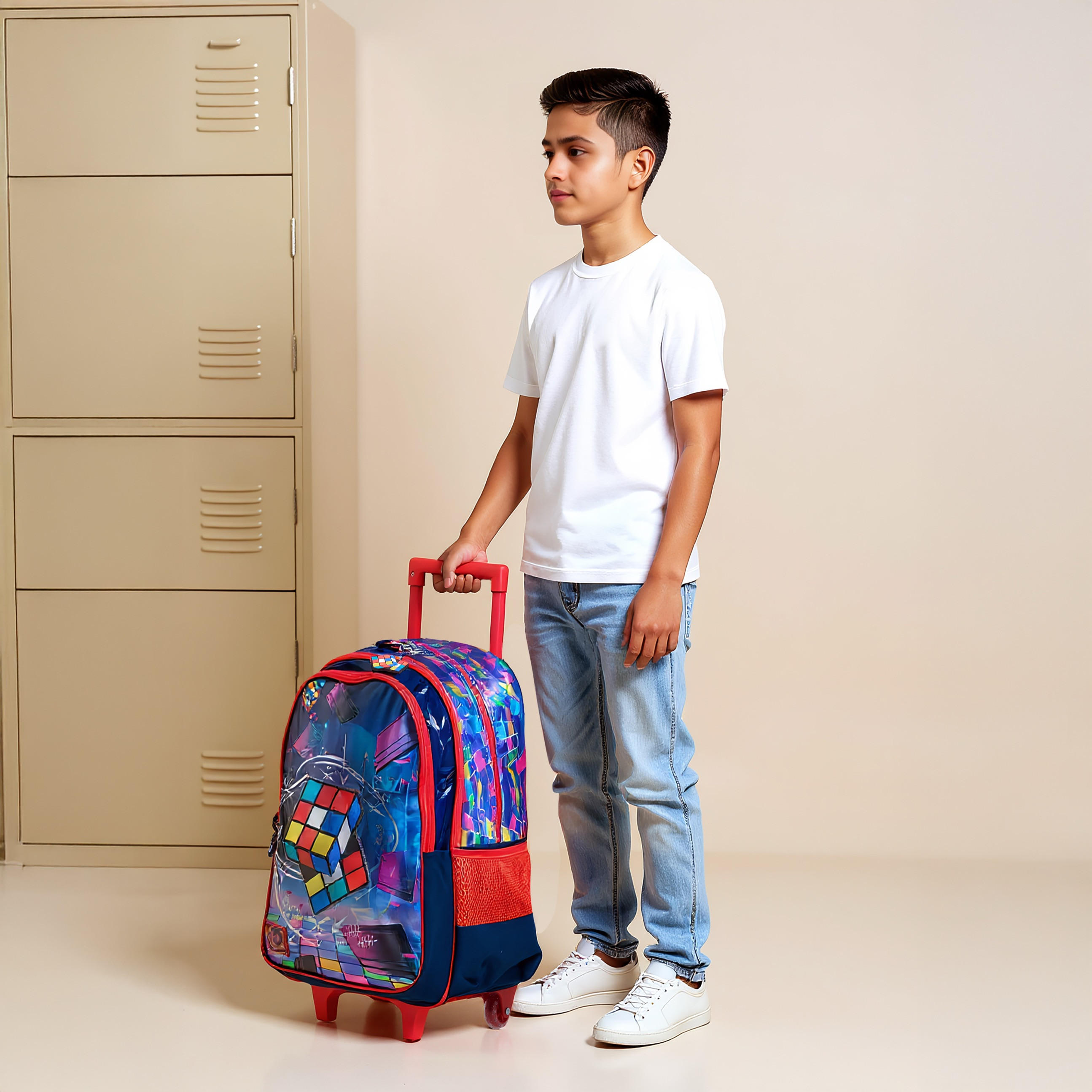 SAMI STUDIO Gaming Trolley Bag for Boys 8-13 Years with Padded Shoulder Straps -school-bagsandbackpacks-trolleybags-image-3