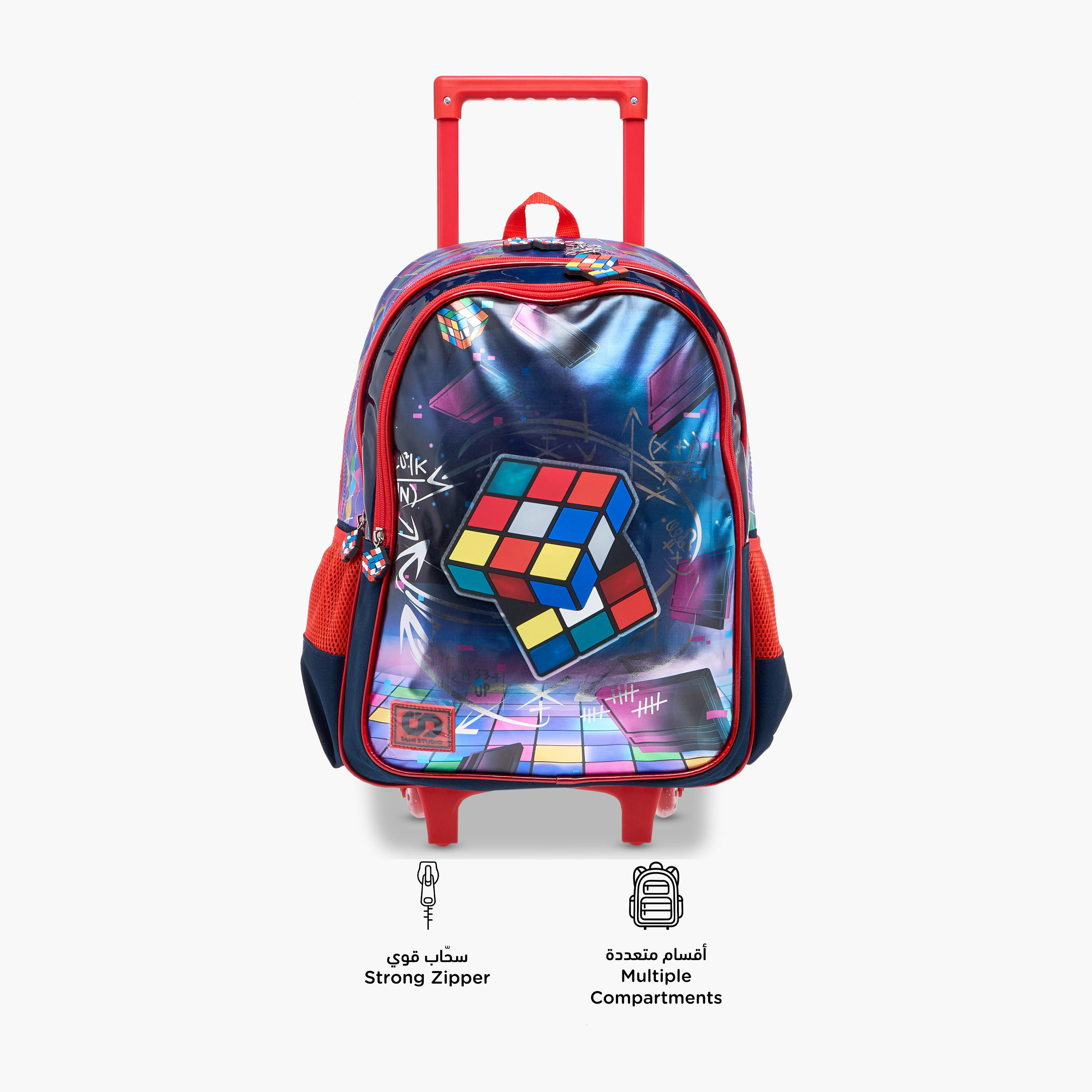 SAMI STUDIO Gaming Trolley Bag for Boys 8-13 Years with Padded Shoulder Straps -school-bagsandbackpacks-trolleybags-image-6