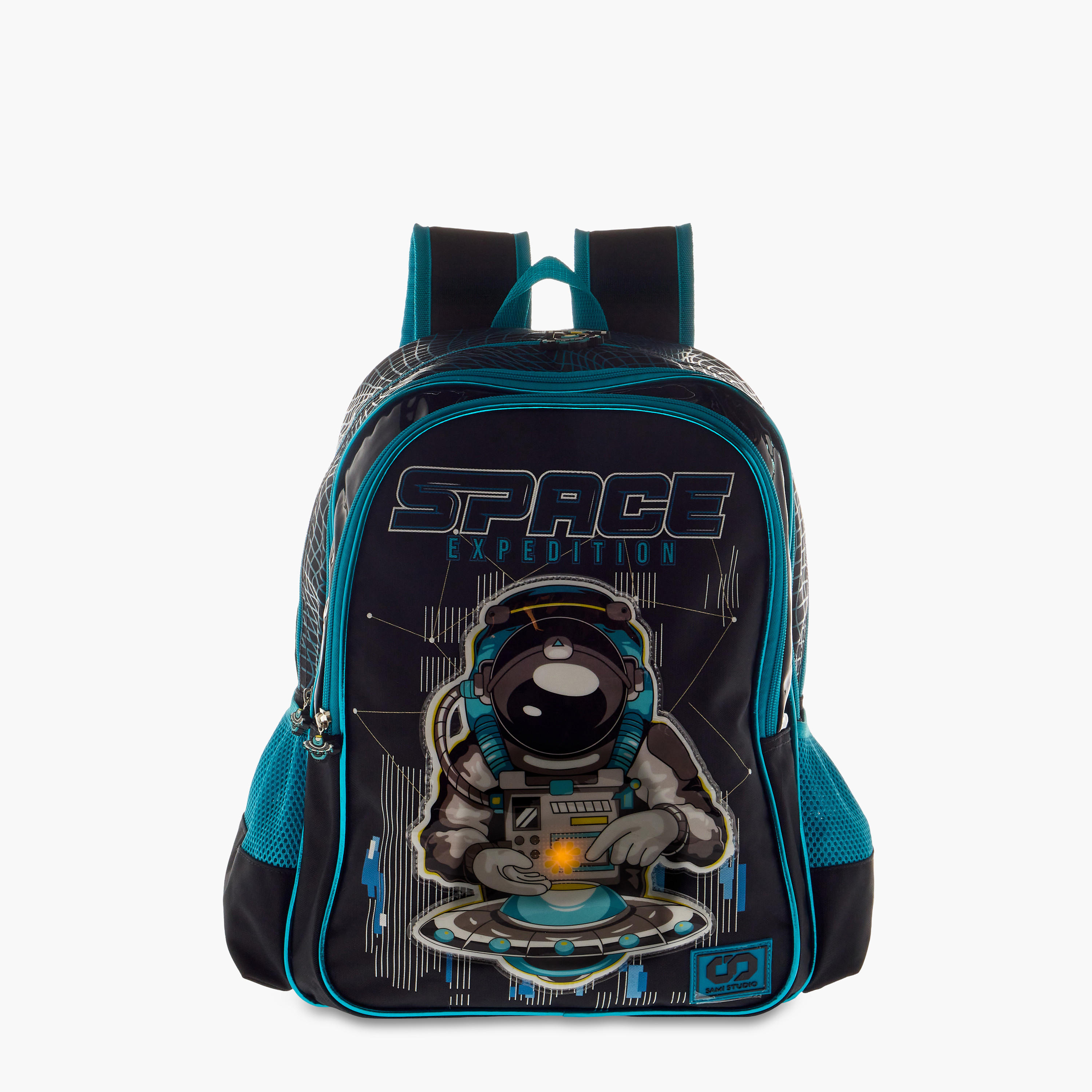 SAMI STUDIO 16-inch Space Print Backpack with Adjustable Straps and Zip Closure -  33x14x45 cms-school-bagsandbackpacks-backpacks-image-12