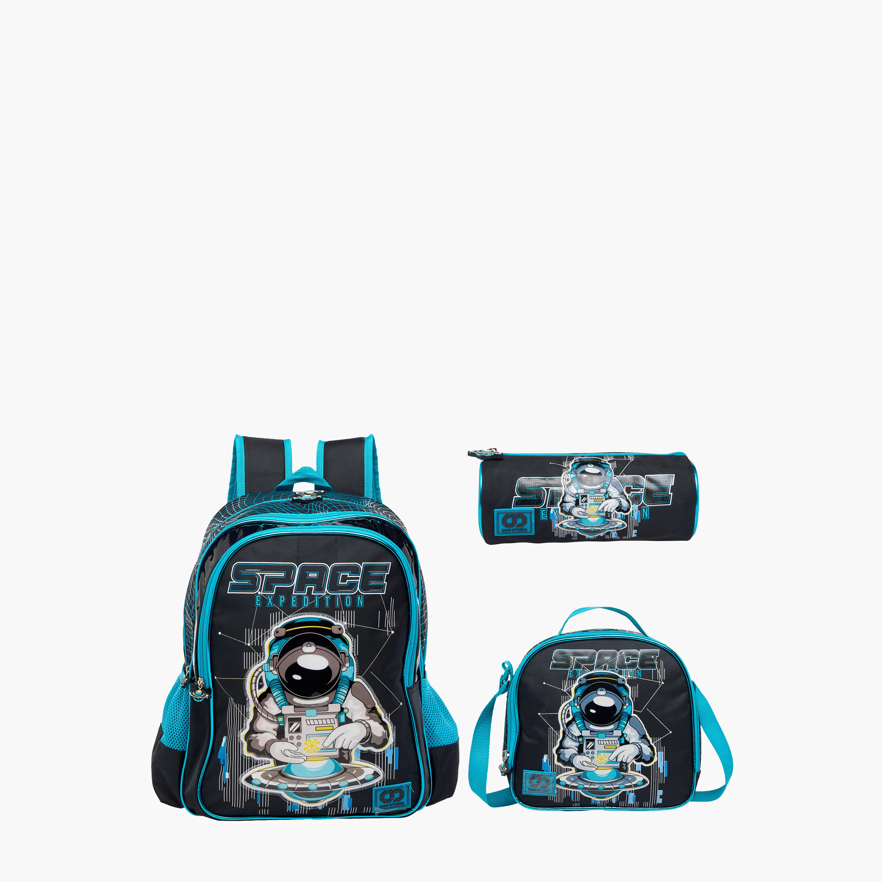 SAMI STUDIO 16-inch Space Print Backpack with Adjustable Straps and Zip Closure -  33x14x45 cms-school-bagsandbackpacks-backpacks-image-13