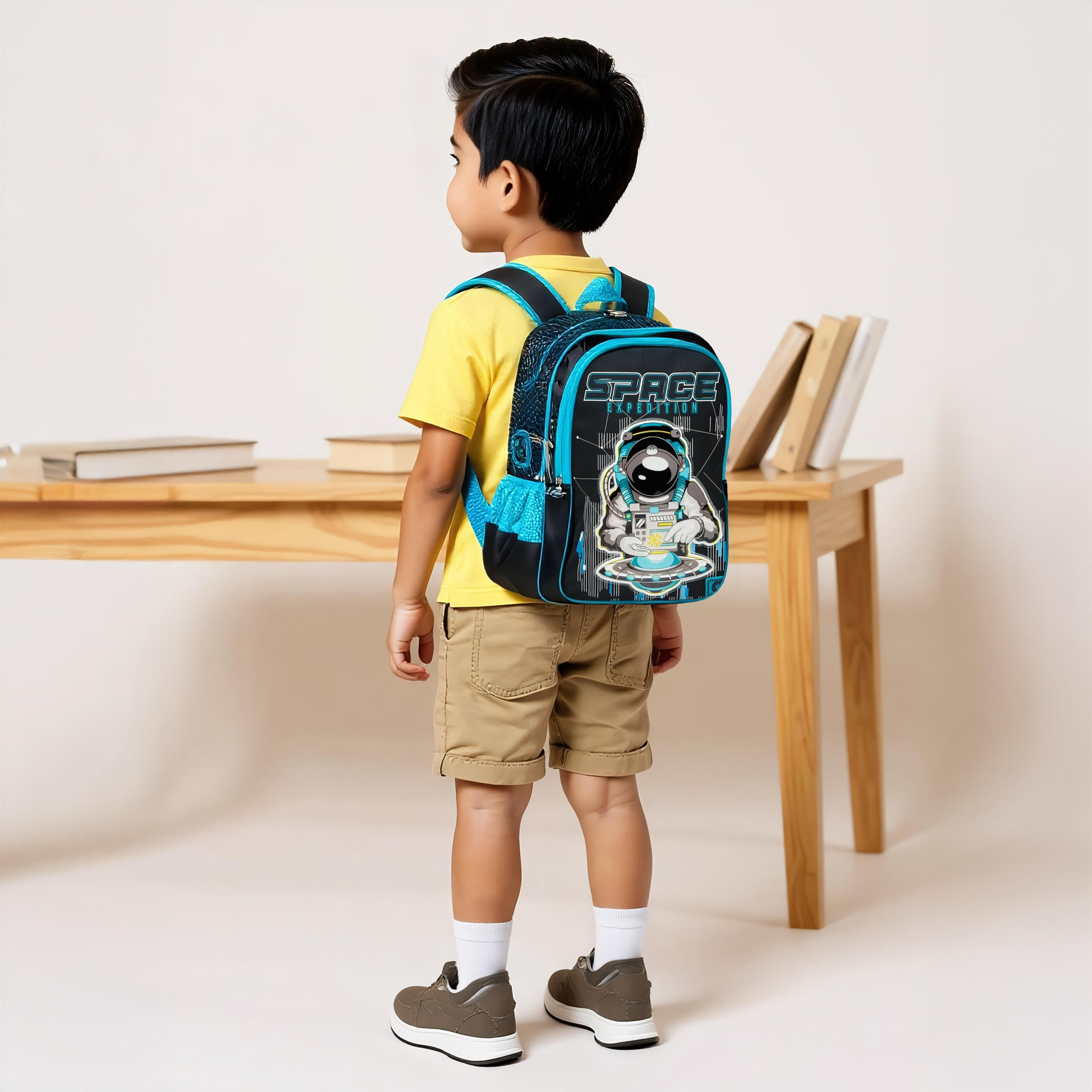 SAMI STUDIO 16-inch Space Print Backpack with Adjustable Straps and Zip Closure -  33x14x45 cms-school-bagsandbackpacks-backpacks-image-3