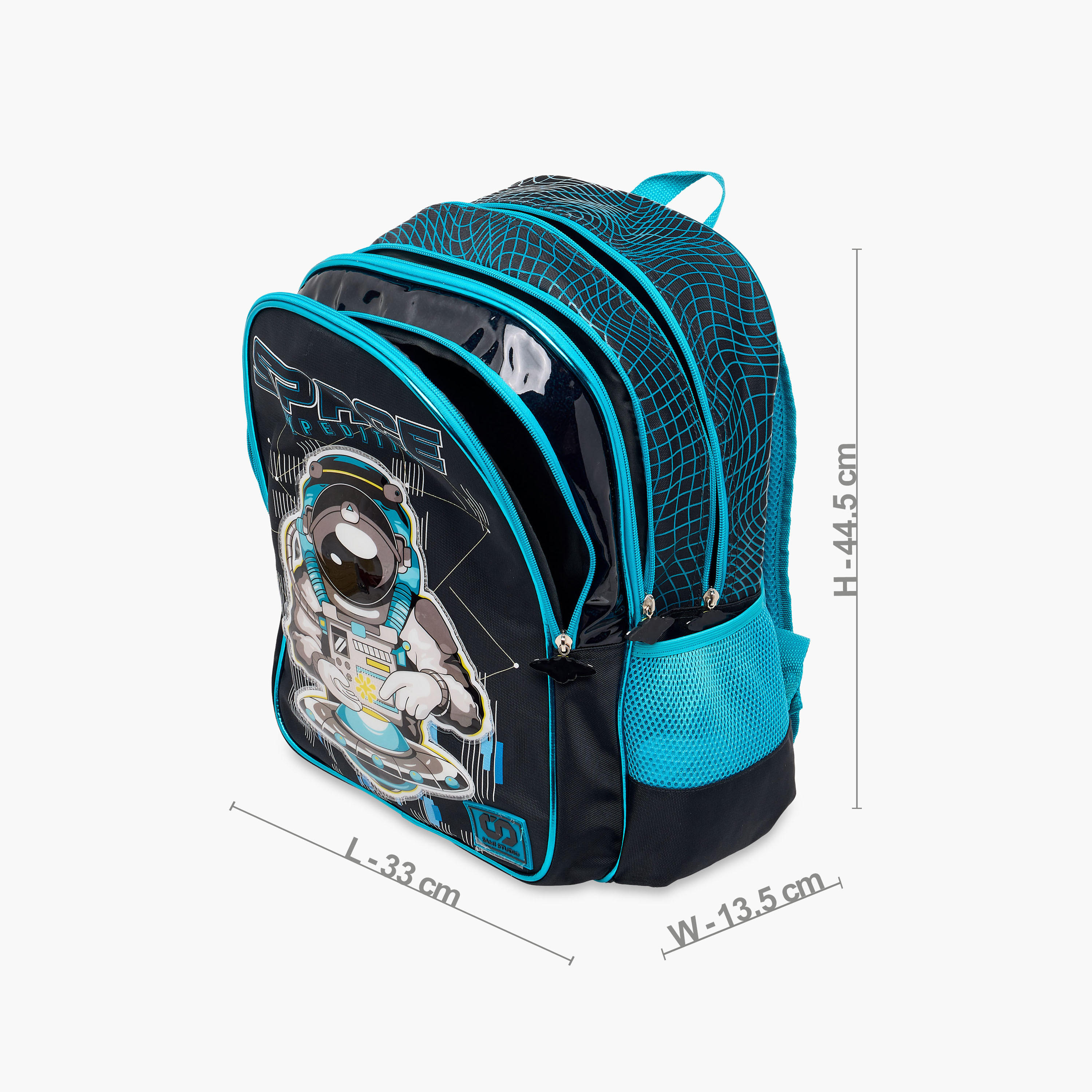 SAMI STUDIO 16-inch Space Print Backpack with Adjustable Straps and Zip Closure -  33x14x45 cms-school-bagsandbackpacks-backpacks-image-4