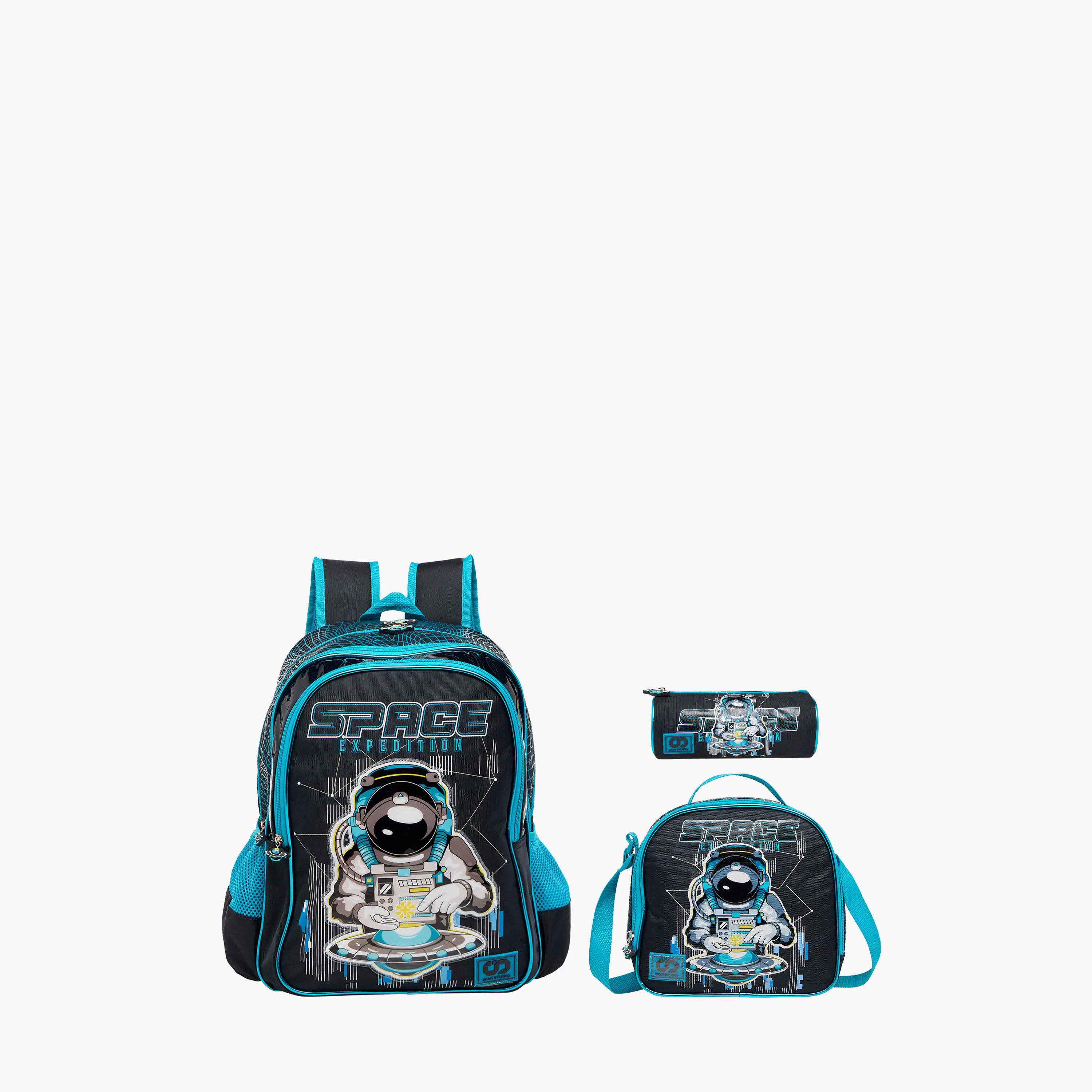 SAMI STUDIO Space Explorer Print Pencil Case with Zip Closure-school-stationery-pencilcases-image-6