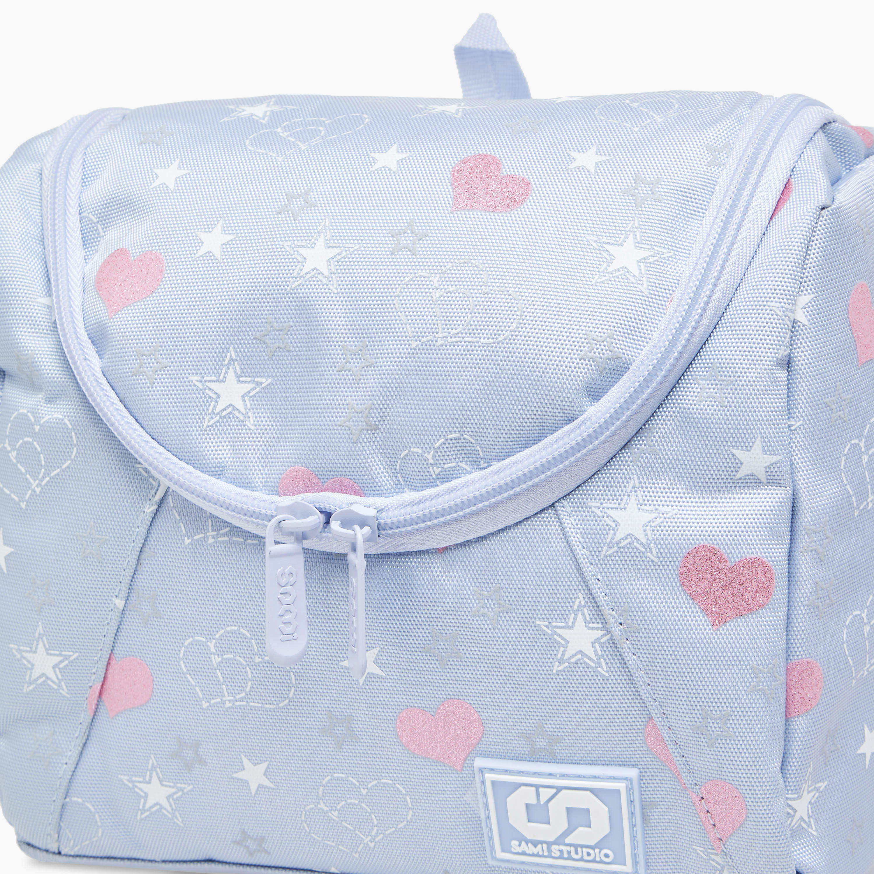SAMI STUDIO Heart Print Lunch Bag with Zip Closure and Strap-school-lunchessentials-lunchbags-image-3