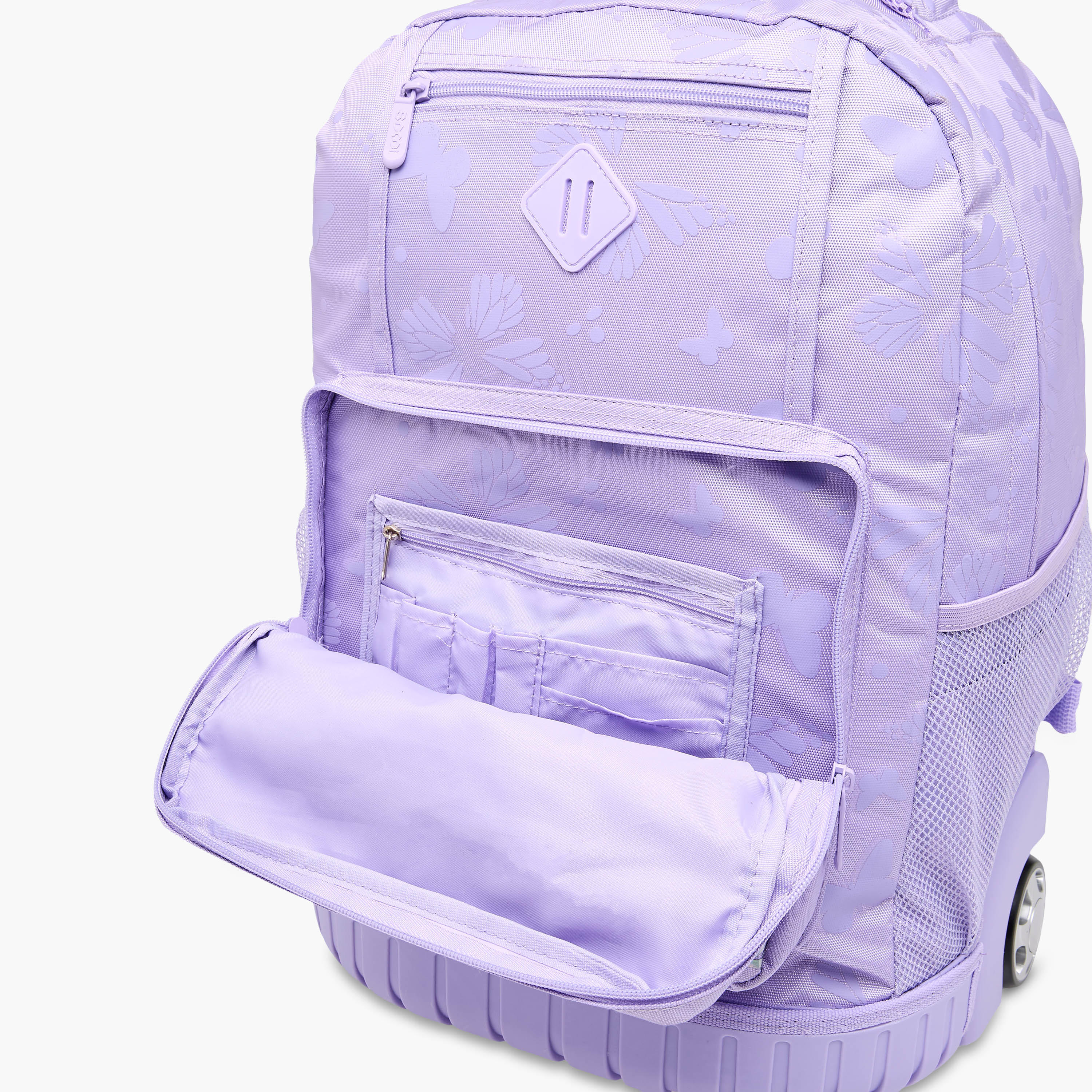 SAMI STUDIO Butterfly Trolley Bag for Girls 8-13 Years with Padded Shoulder Straps -school-bagsandbackpacks-trolleybags-image-16