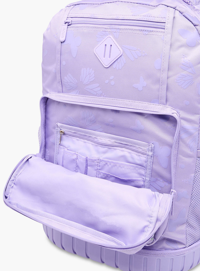SAMI STUDIO Butterfly Trolley Bag for Girls 8-13 Years with Padded Shoulder Straps -school-bagsandbackpacks-trolleybags-image-16