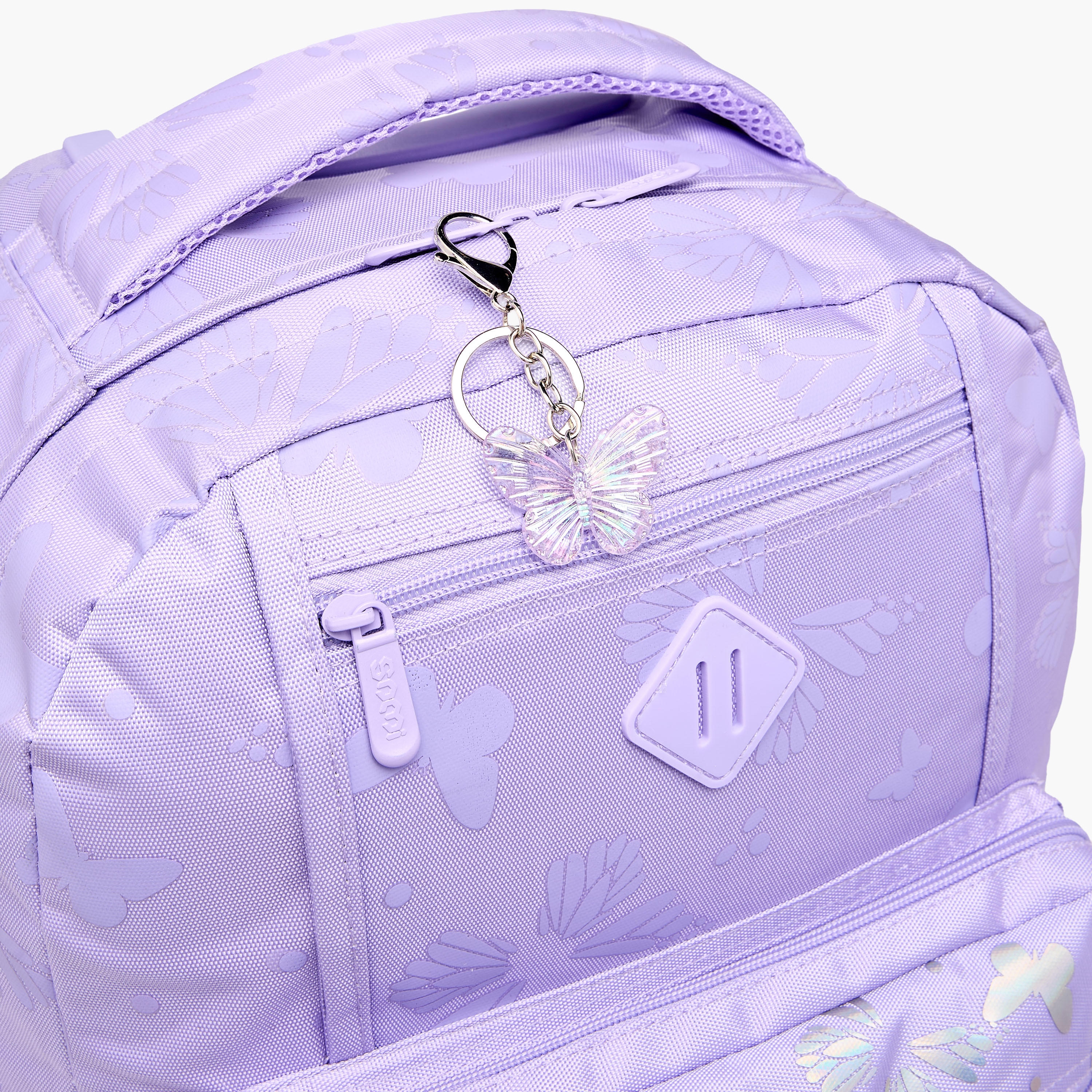 SAMI STUDIO Butterfly Trolley Bag for Girls 8-13 Years with Padded Shoulder Straps -school-bagsandbackpacks-trolleybags-image-10