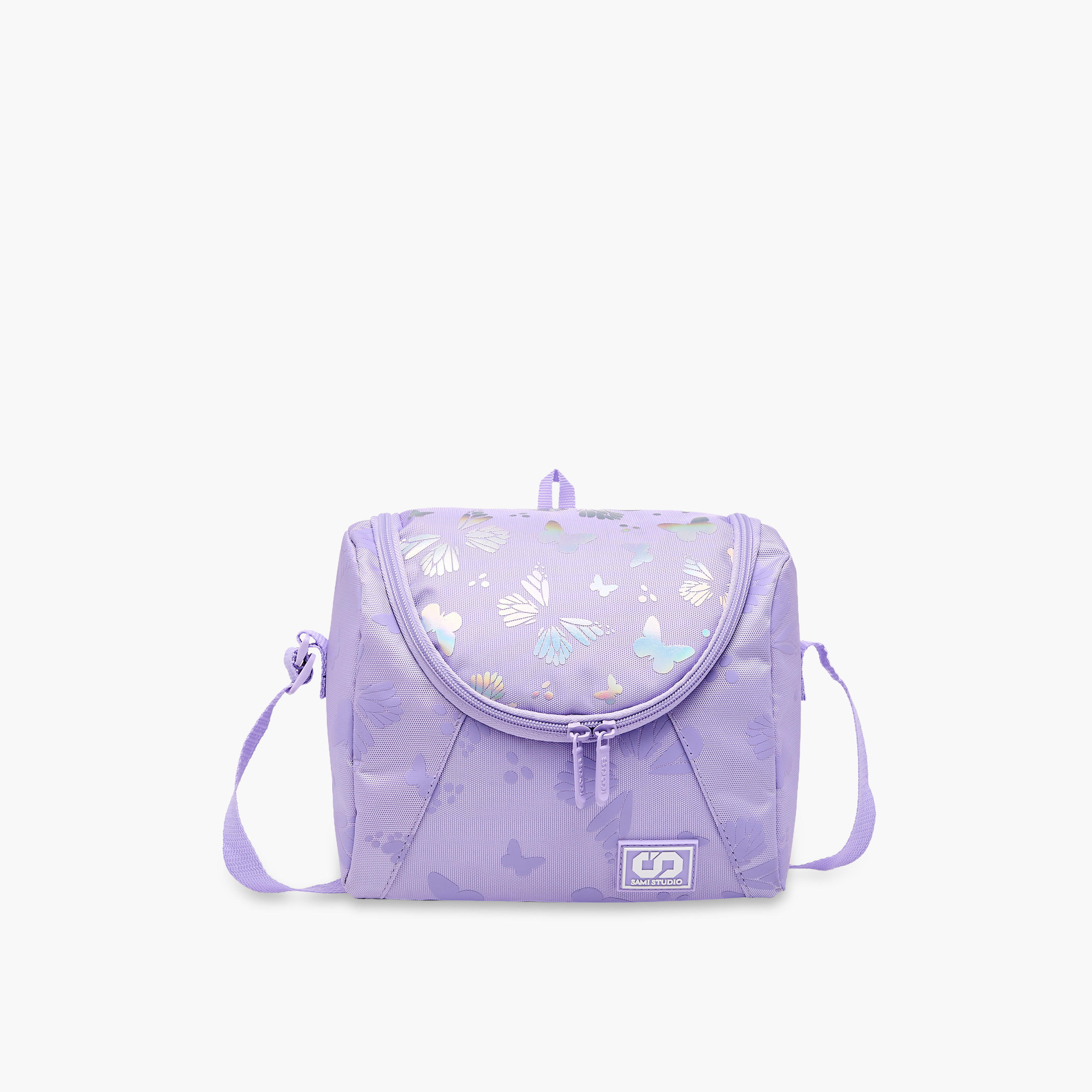 SAMI STUDIO Butterfly Print Lunch Bag with Zip Closure-school-lunchessentials-lunchbags-image-1