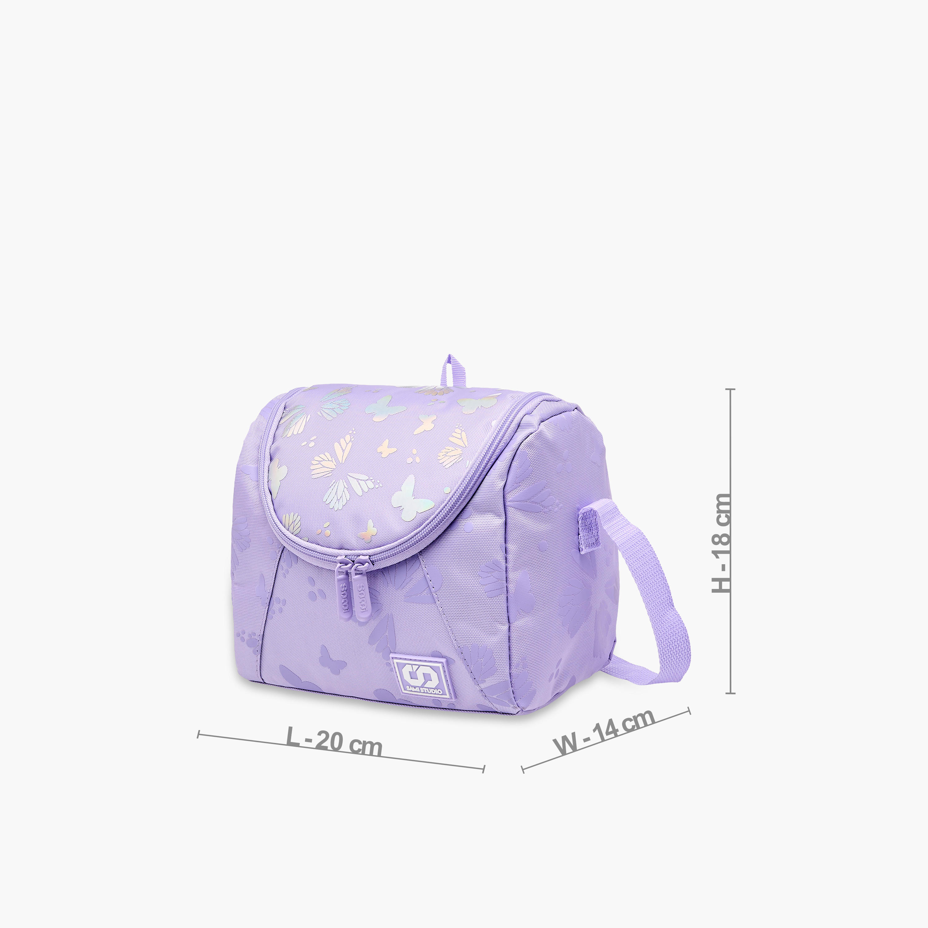 SAMI STUDIO Butterfly Print Lunch Bag with Zip Closure-school-lunchessentials-lunchbags-image-2