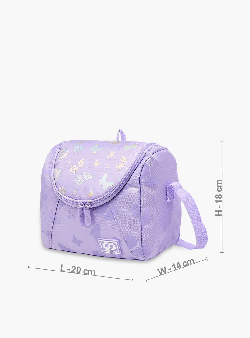 SAMI STUDIO Butterfly Print Lunch Bag with Zip Closure-school-lunchessentials-lunchbags-image-2