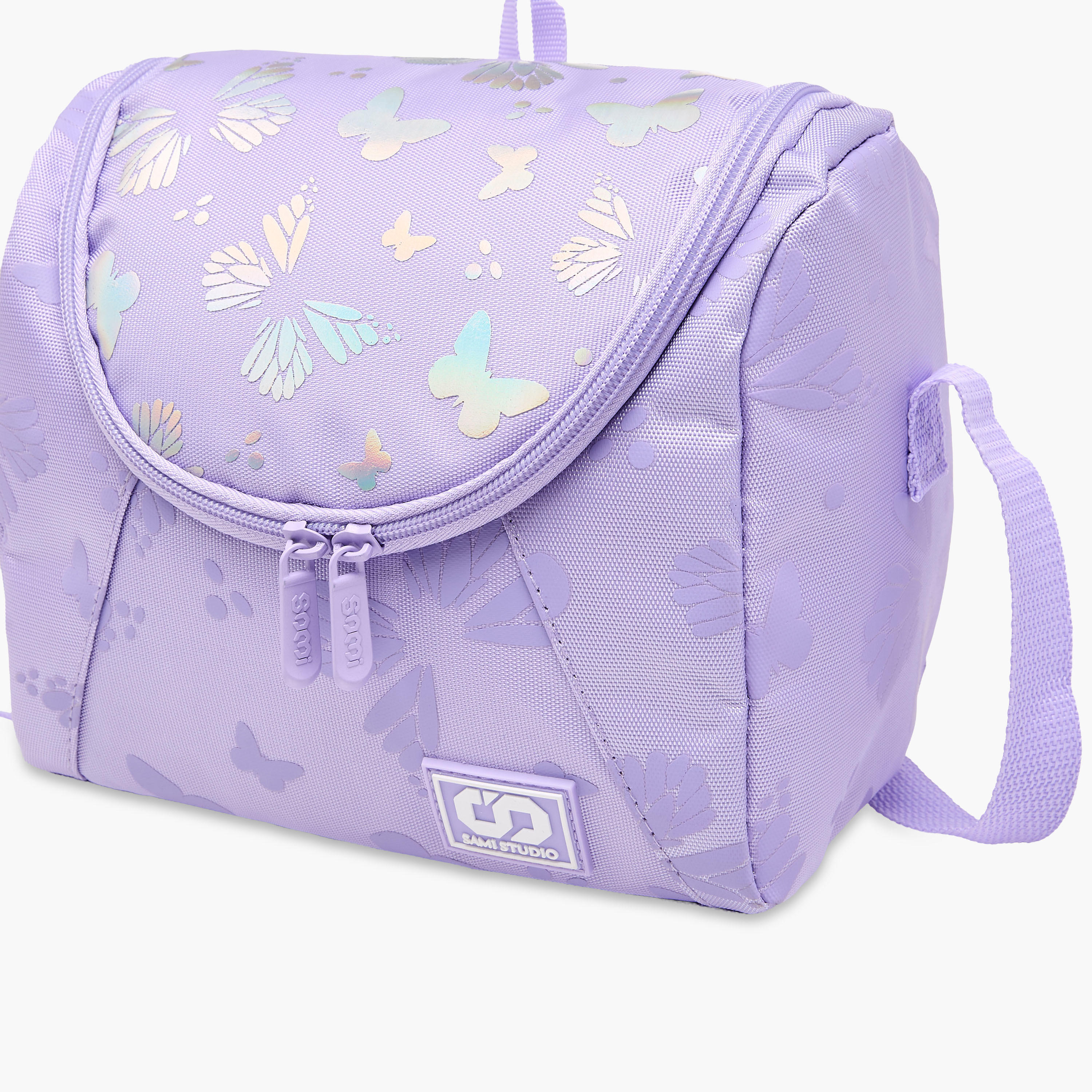 SAMI STUDIO Butterfly Print Lunch Bag with Zip Closure-school-lunchessentials-lunchbags-image-5