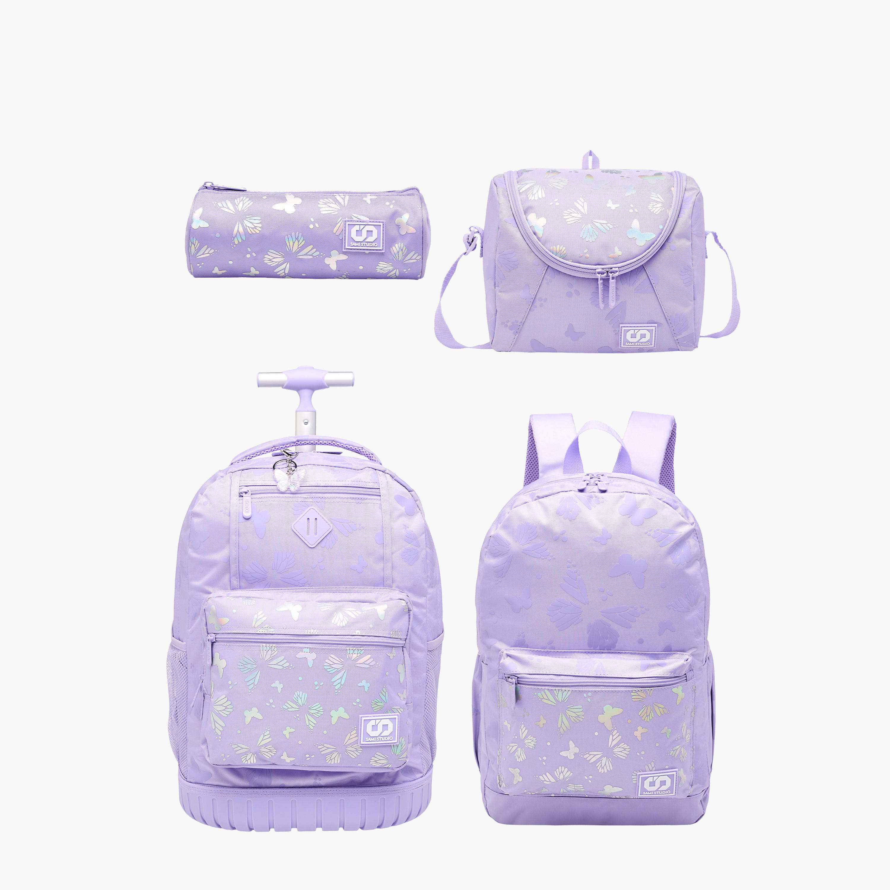 SAMI STUDIO Butterfly Print Pencil Pouch with Zip Closure-school-stationery-pencilcases-image-6