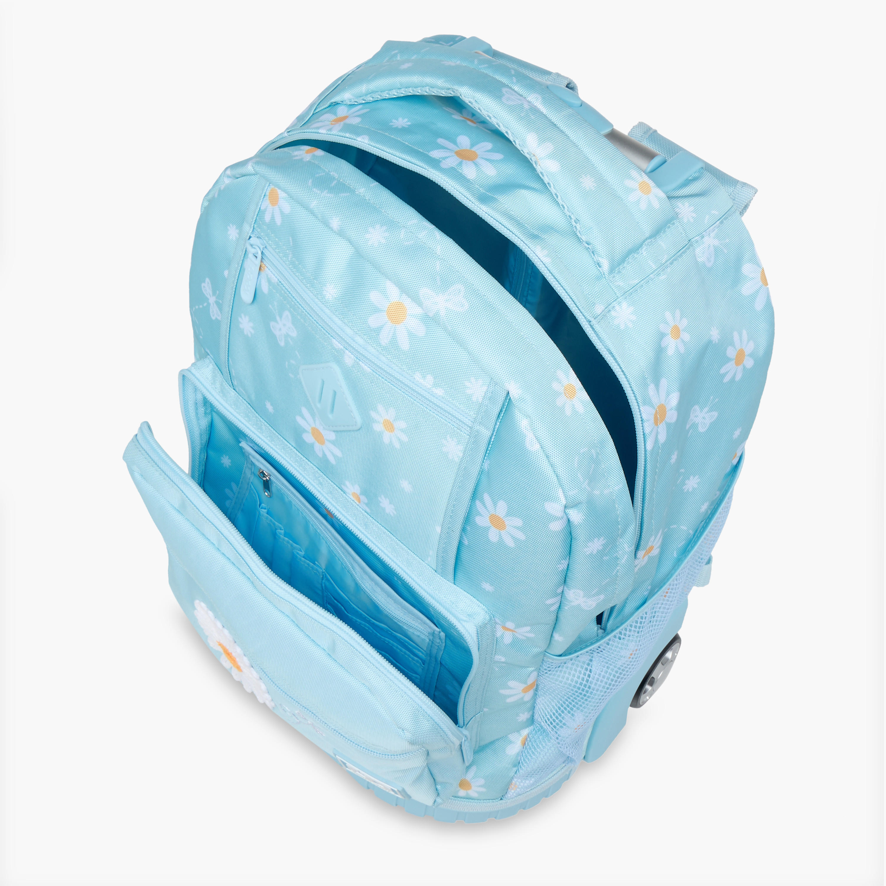 SAMI STUDIO Floral Trolley Bag for Girls 8-13 Years with Padded Shoulder Straps -school-bagsandbackpacks-trolleybags-image-12