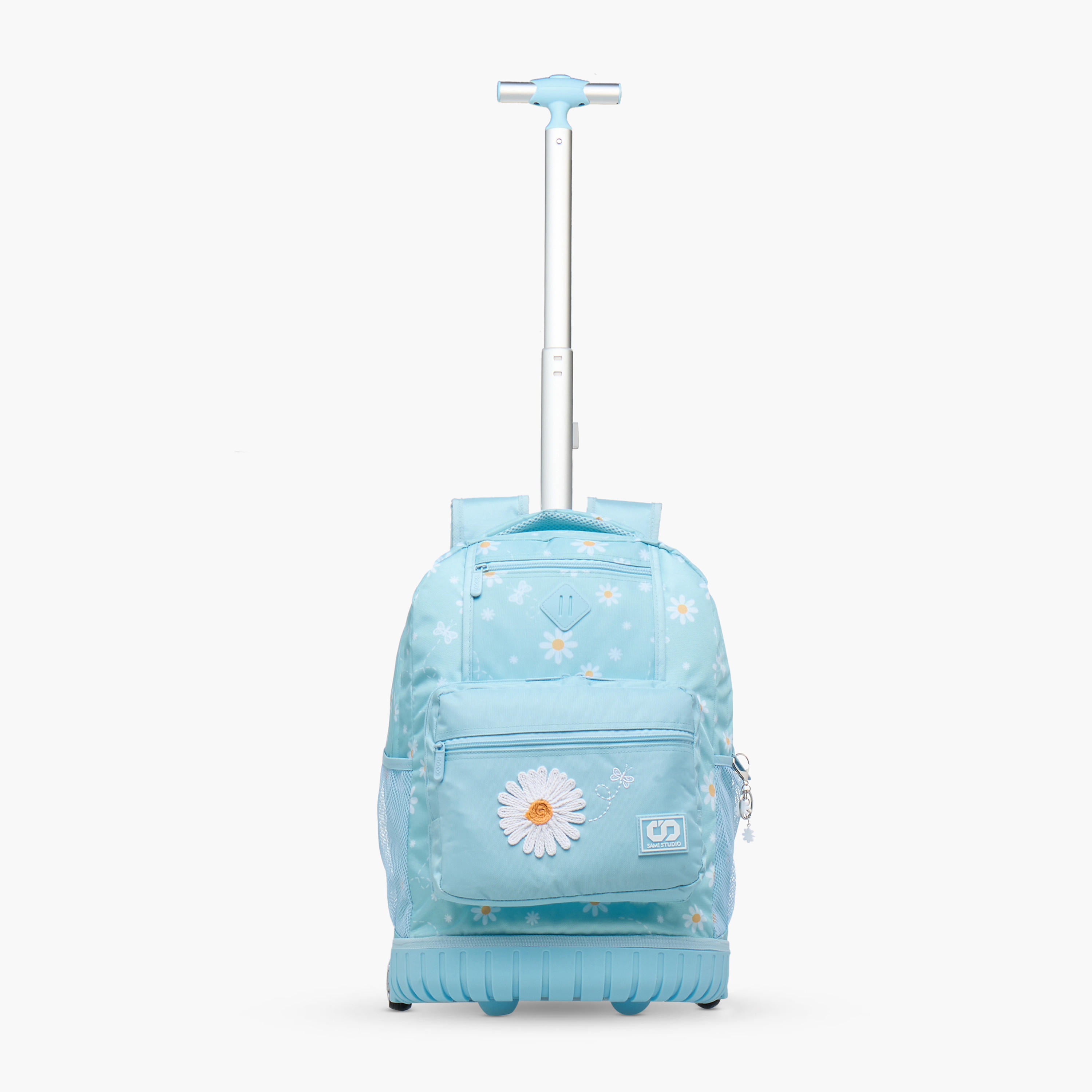 SAMI STUDIO Floral Trolley Bag for Girls 8-13 Years with Padded Shoulder Straps -school-bagsandbackpacks-trolleybags-image-7