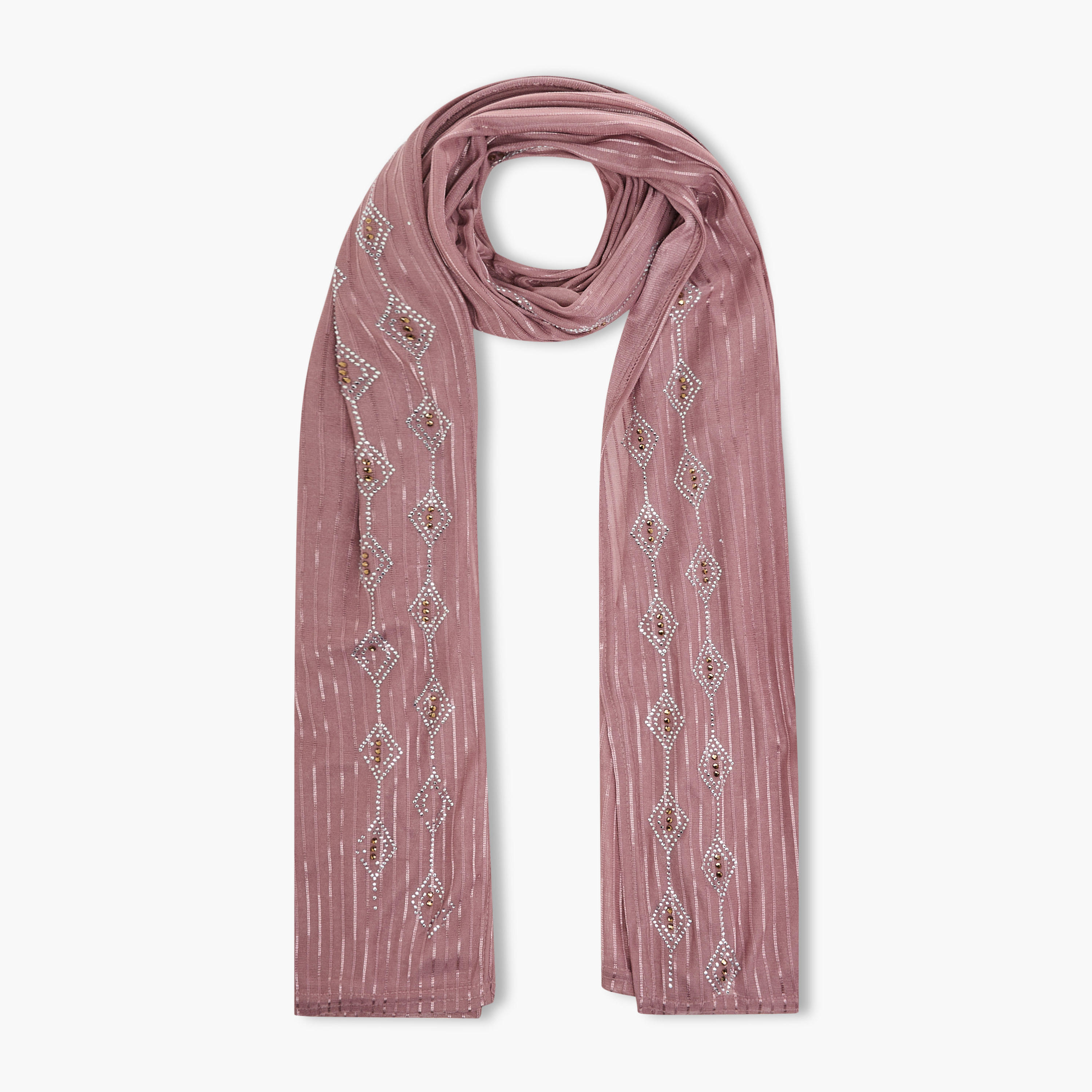 Zora Embellished Jersey Stretch Scarf-women-clothingaccessories-scarves-image-1
