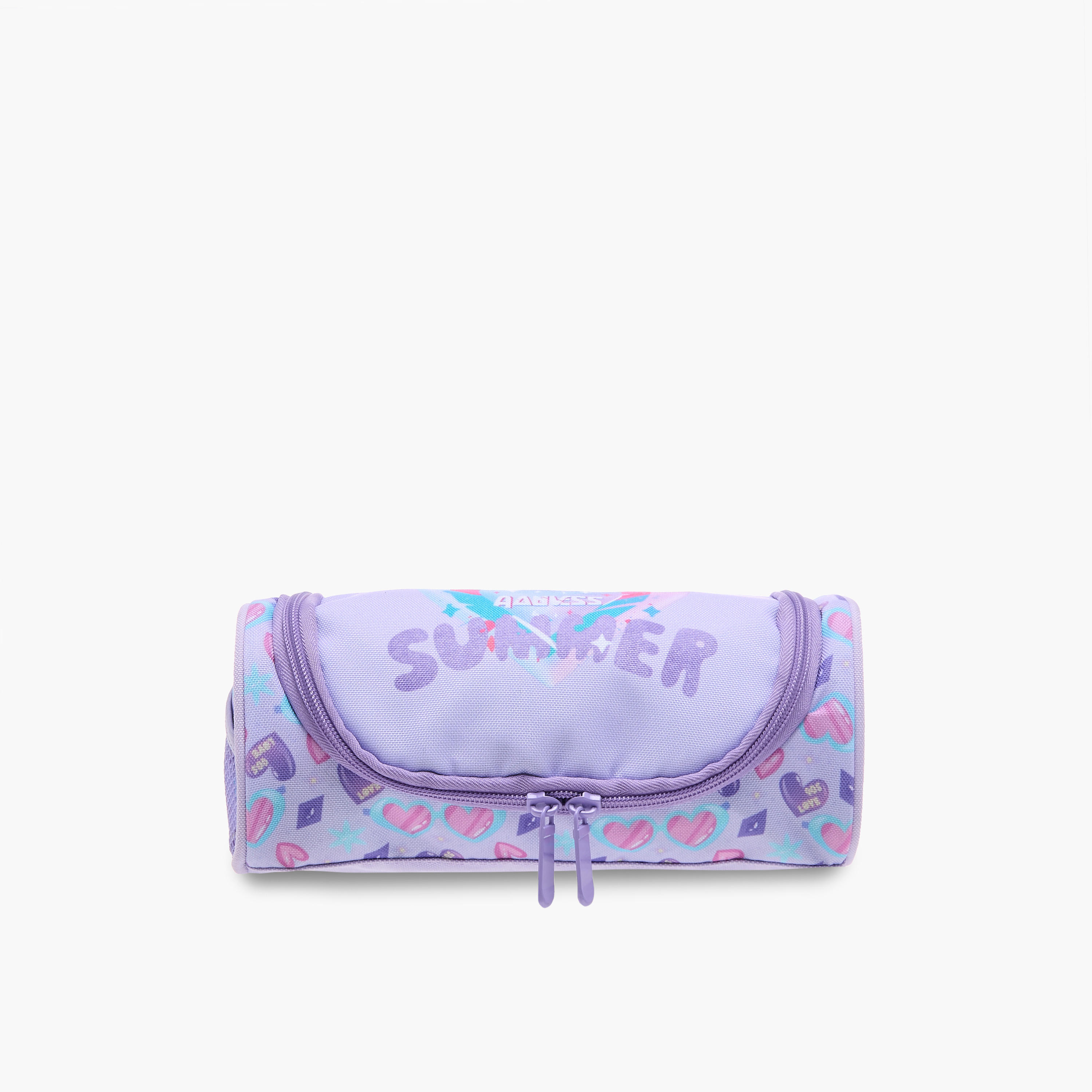 مقلمة بطبعات وسحاب إغلاق من فلورا بيلا-school-stationery-pencilcases-image-1