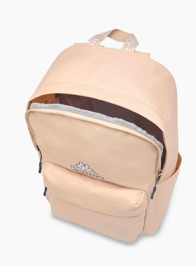 Kappa Logo Print School Backpack with Zip Closure and Adjustable Strap - 29x15x42 cm-school-bagsandbackpacks-backpacks-image-8