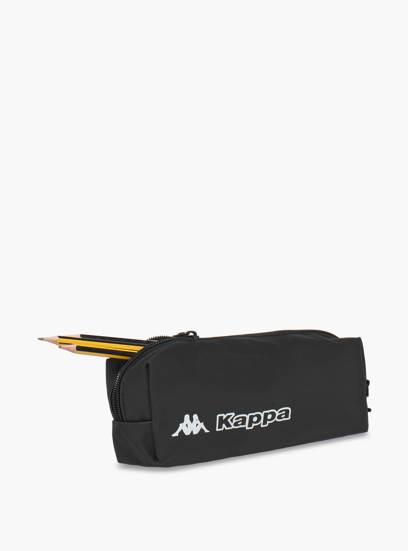 Kappa Logo Print School Backpack with Pencil Pouch set-school-bagsandbackpacks-sets-image-14