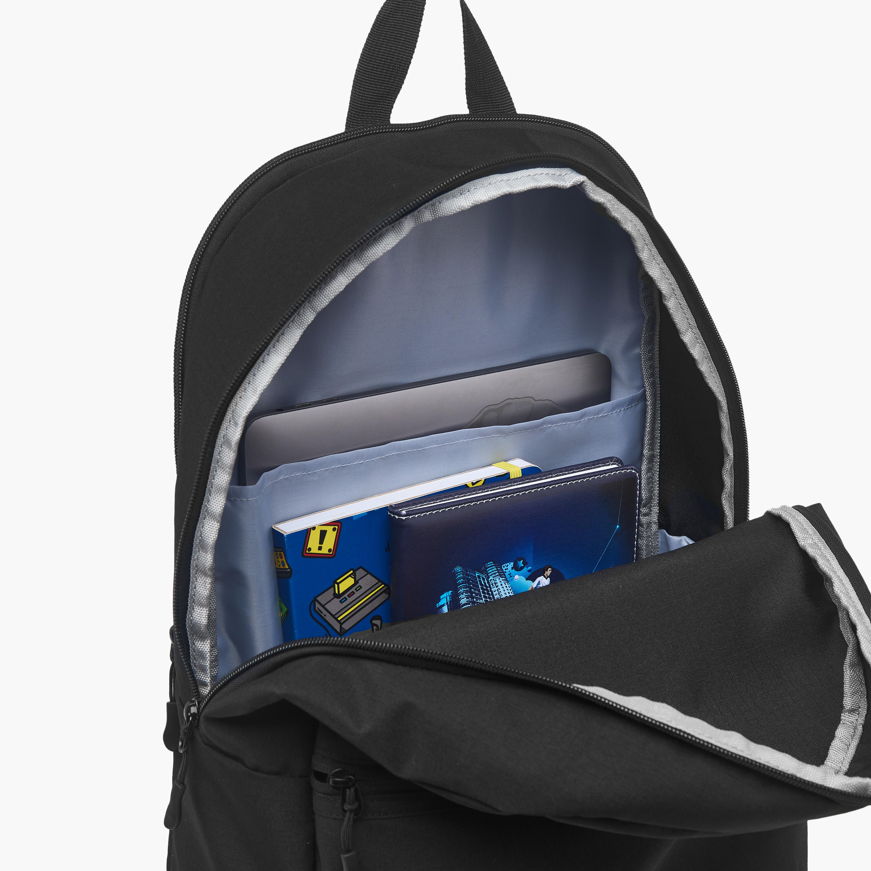 Kappa Logo Print School Backpack with Pencil Pouch set-school-bagsandbackpacks-sets-image-14