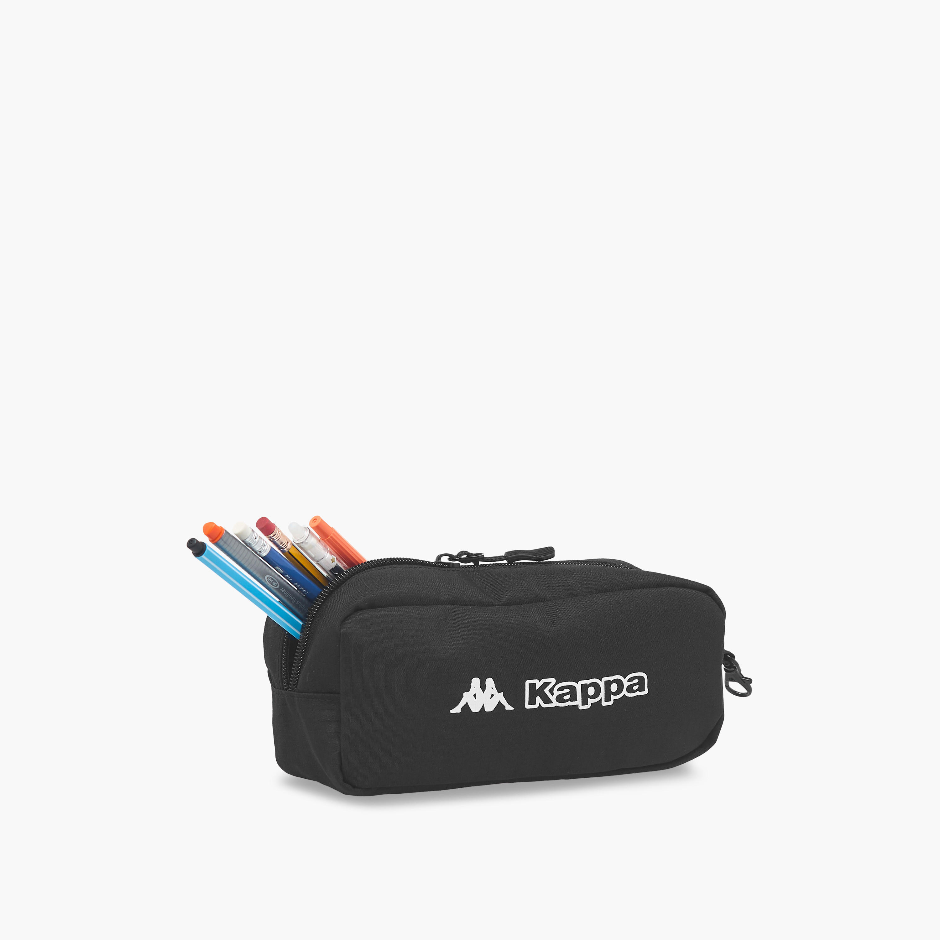 Kappa Logo Print School Backpack with Pencil Pouch set-school-bagsandbackpacks-sets-image-16