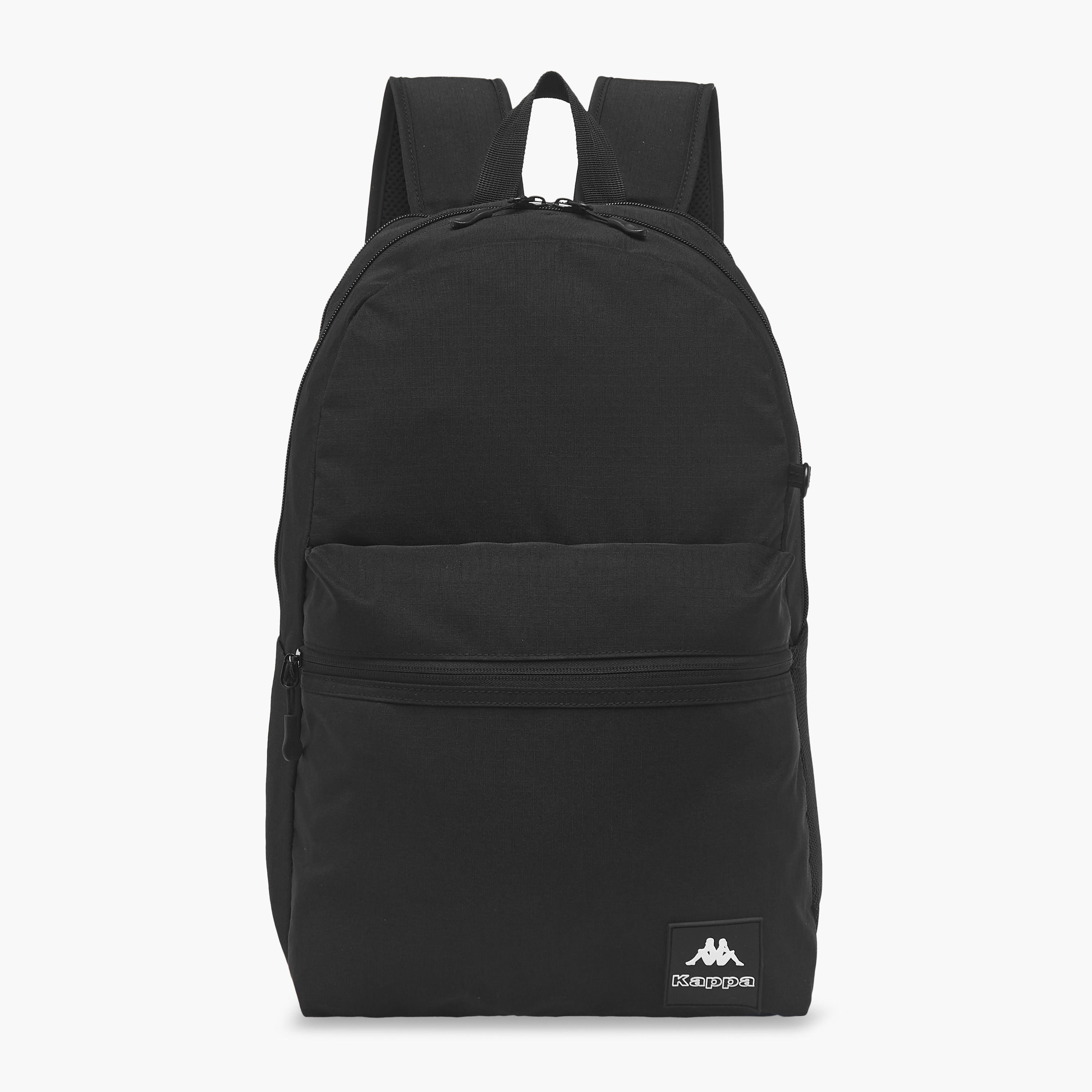 Kappa Logo Print School Backpack with Pencil Pouch set-school-bagsandbackpacks-sets-image-4