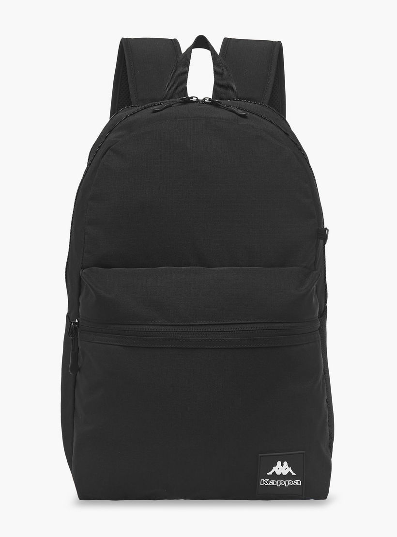 Kappa Logo Print School Backpack with Pencil Pouch set-school-bagsandbackpacks-sets-image-4