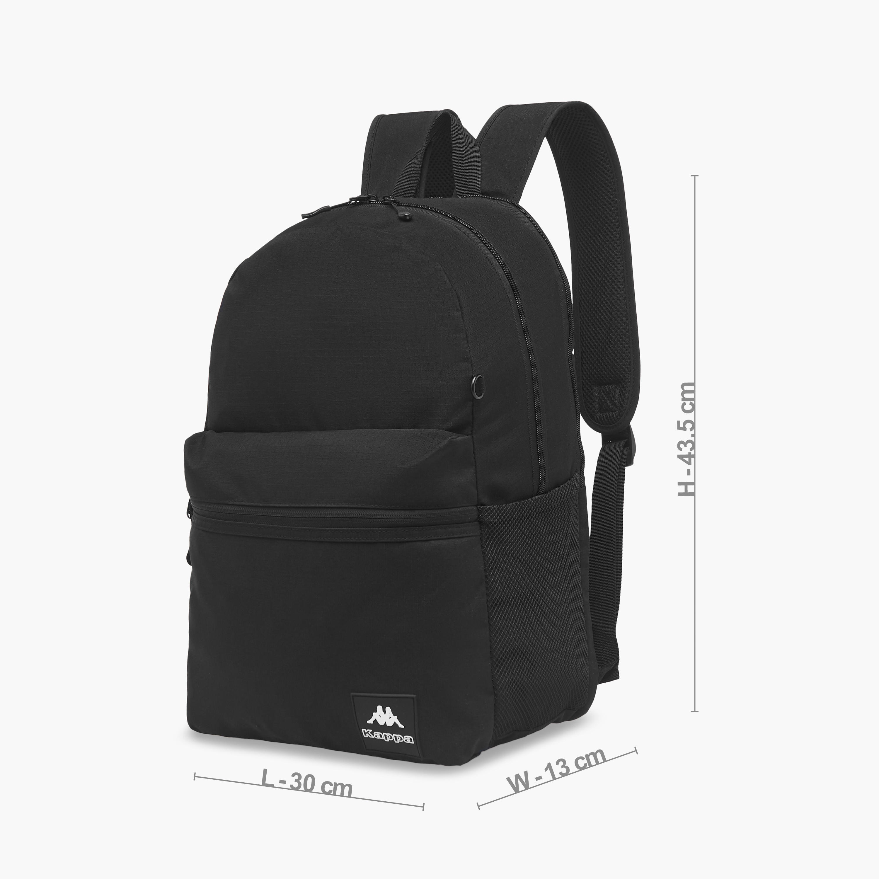 Kappa Logo Print School Backpack with Pencil Pouch set-school-bagsandbackpacks-sets-image-5