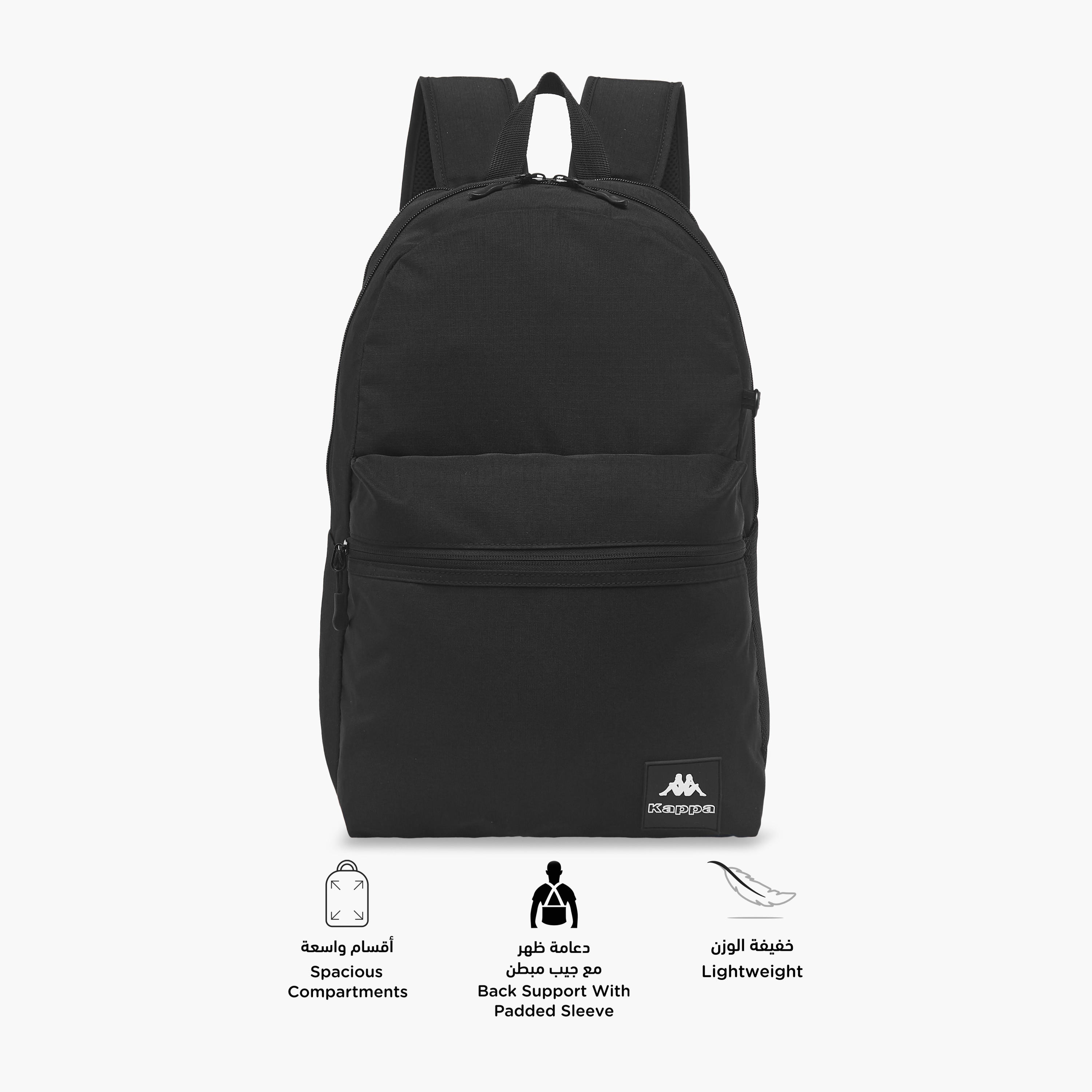 Kappa Logo Print School Backpack with Pencil Pouch set-school-bagsandbackpacks-sets-image-7