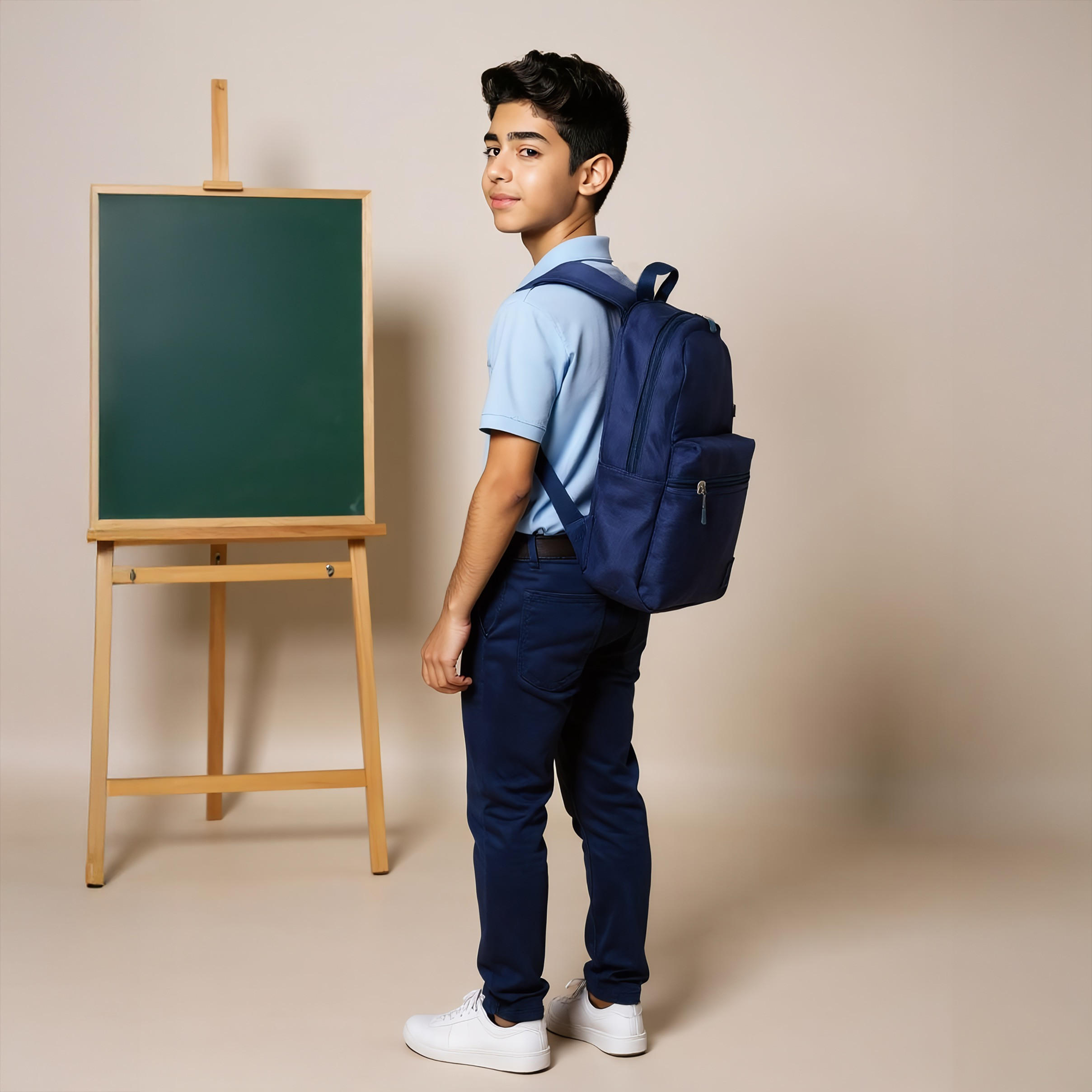 Kappa Logo Print School Backpack with Pencil Pouch set-school-bagsandbackpacks-sets-image-2