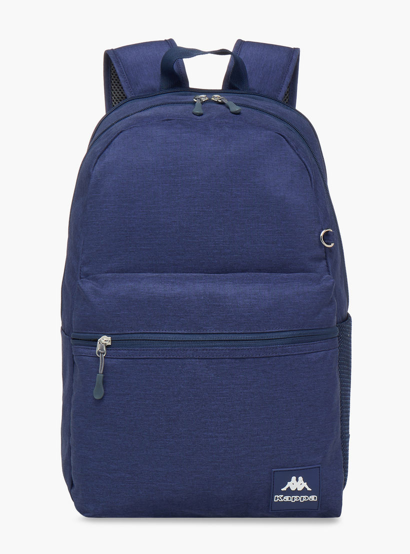 Kappa Logo Print School Backpack with Pencil Pouch set-school-bagsandbackpacks-sets-image-4