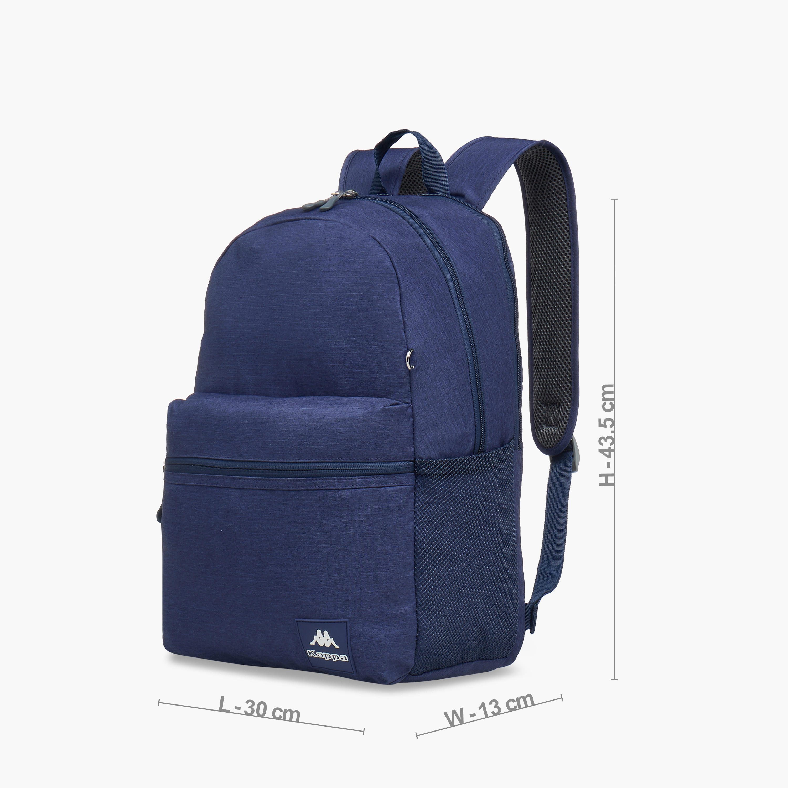 Kappa Logo Print School Backpack with Pencil Pouch set-school-bagsandbackpacks-sets-image-5