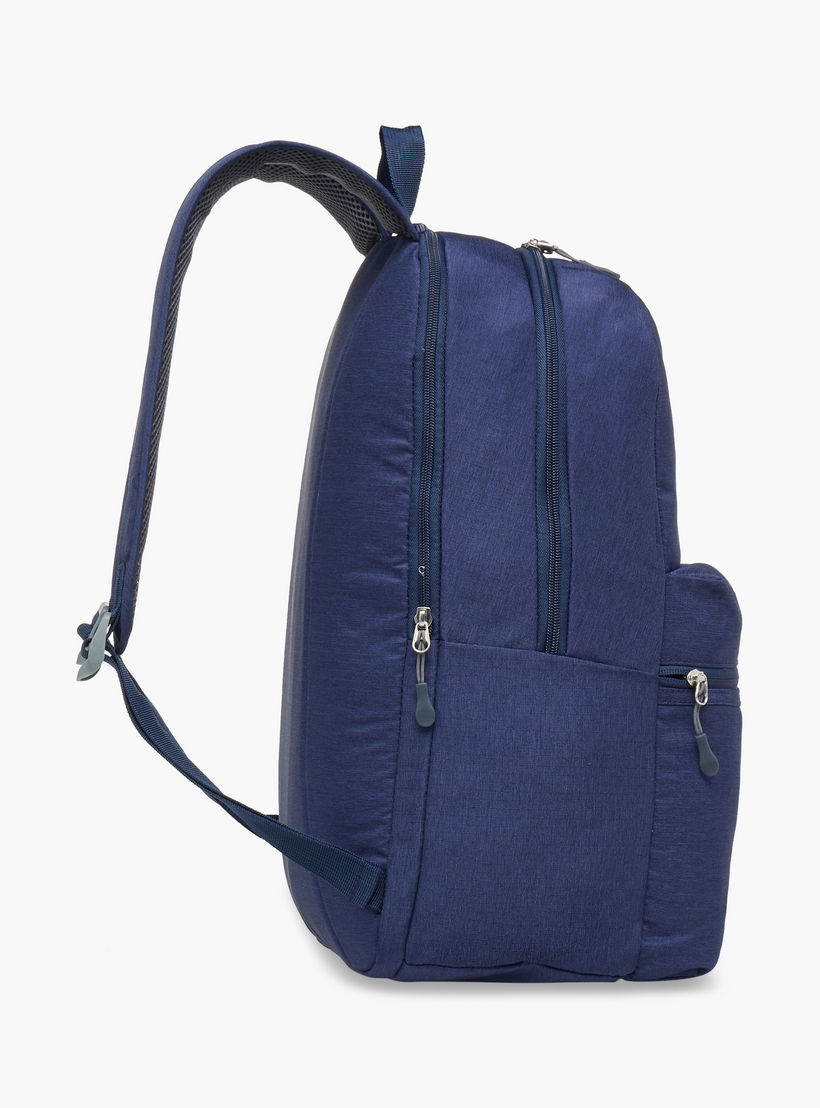 Kappa Logo Print School Backpack with Pencil Pouch set-school-bagsandbackpacks-sets-image-6