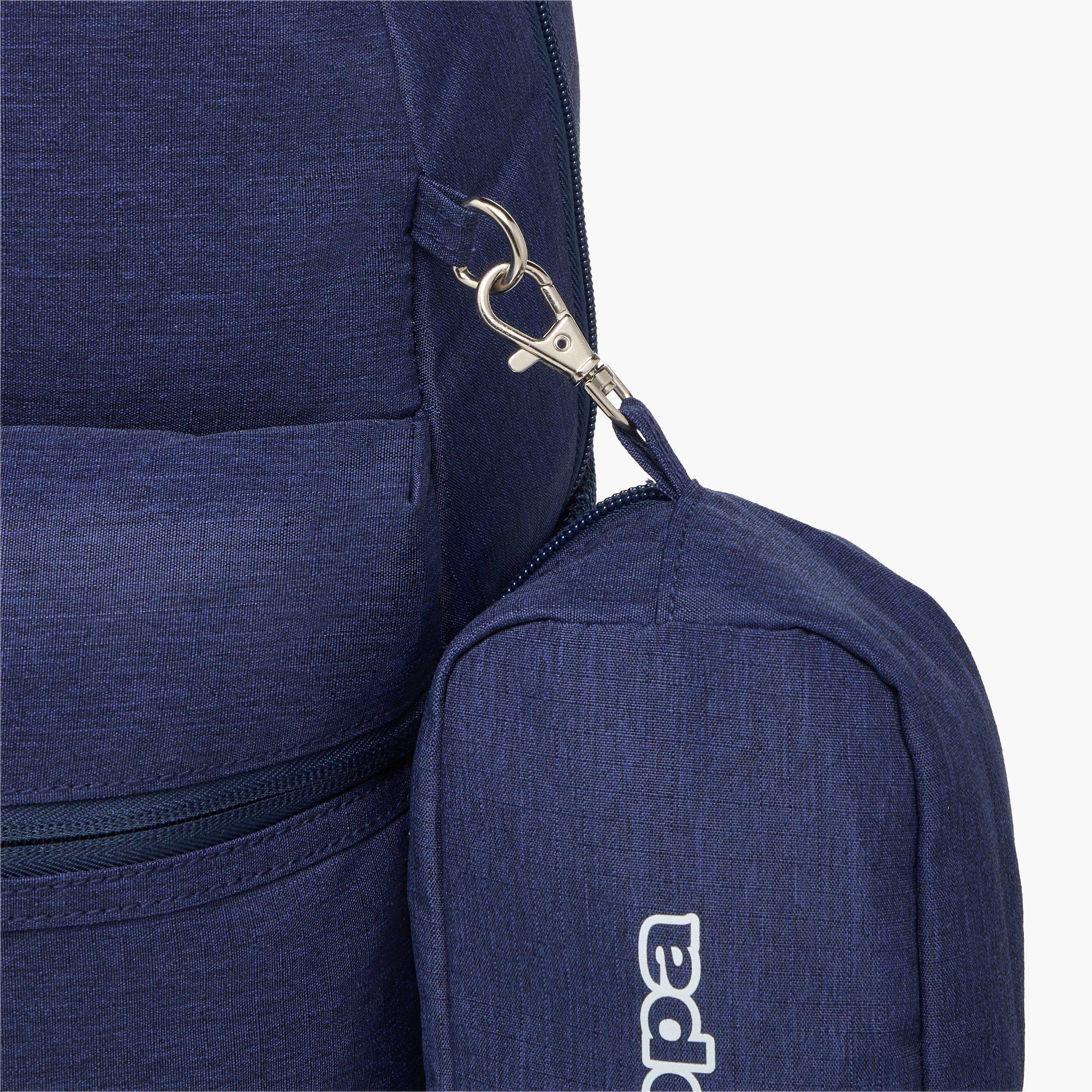Kappa Logo Print School Backpack with Pencil Pouch set-school-bagsandbackpacks-sets-image-9