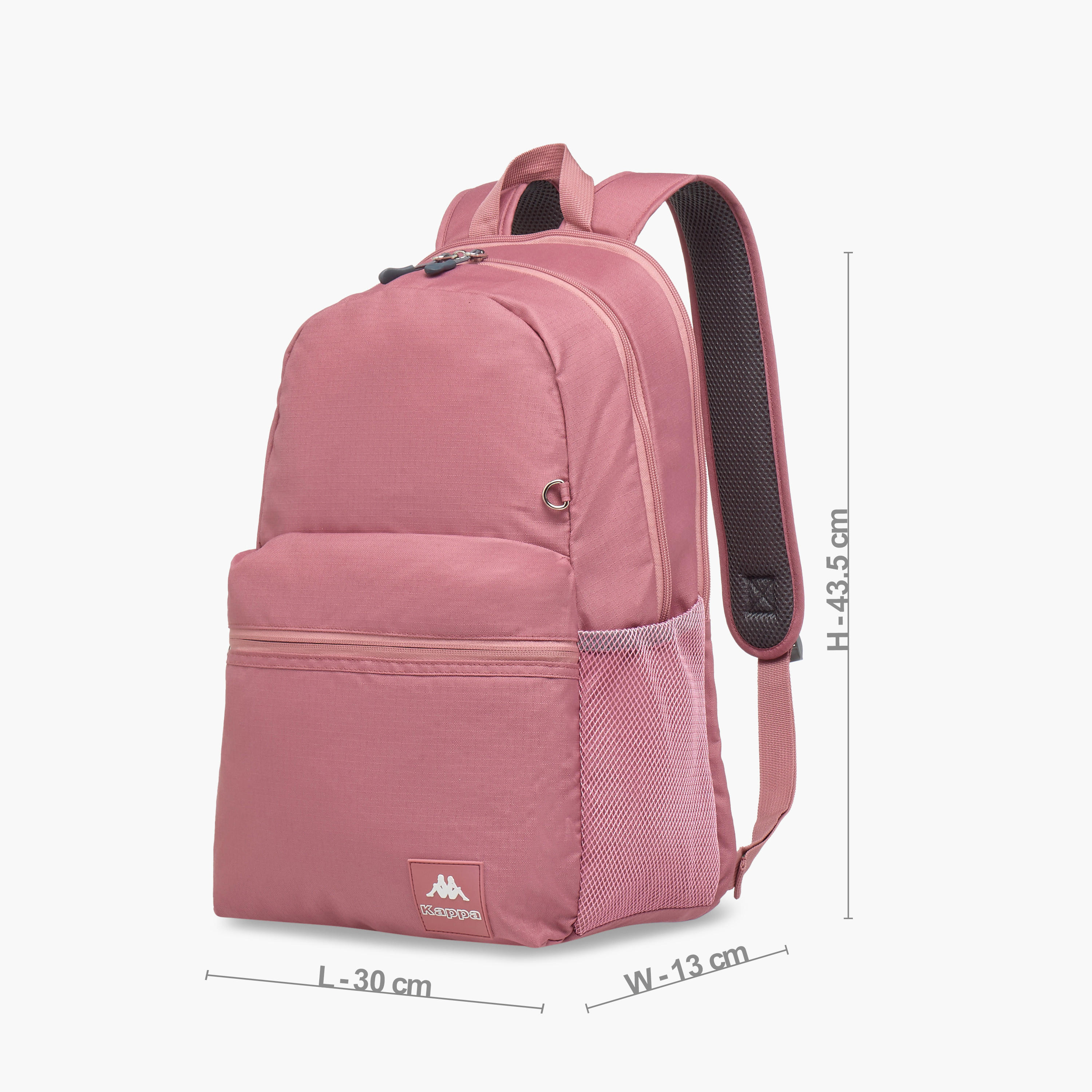 Kappa Logo Print School Backpack with Pencil Pouch set-school-bagsandbackpacks-sets-image-4