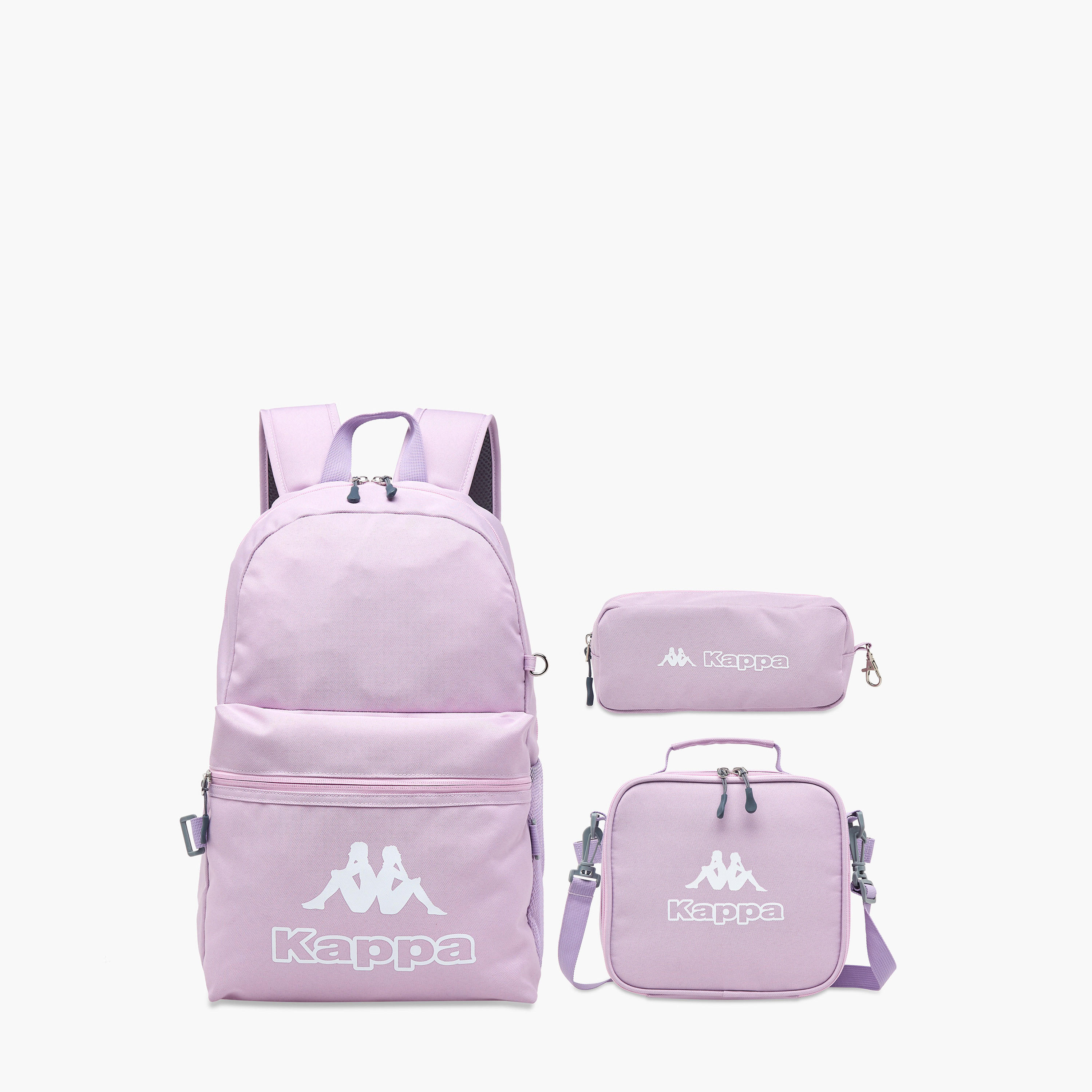 طقم شنطة ظهر مع شنطة غداء ومقلمة بطبعات شعار من كابا-cpkids-backtoschool-schoolbagsandbackpacks-backpacks-image-1