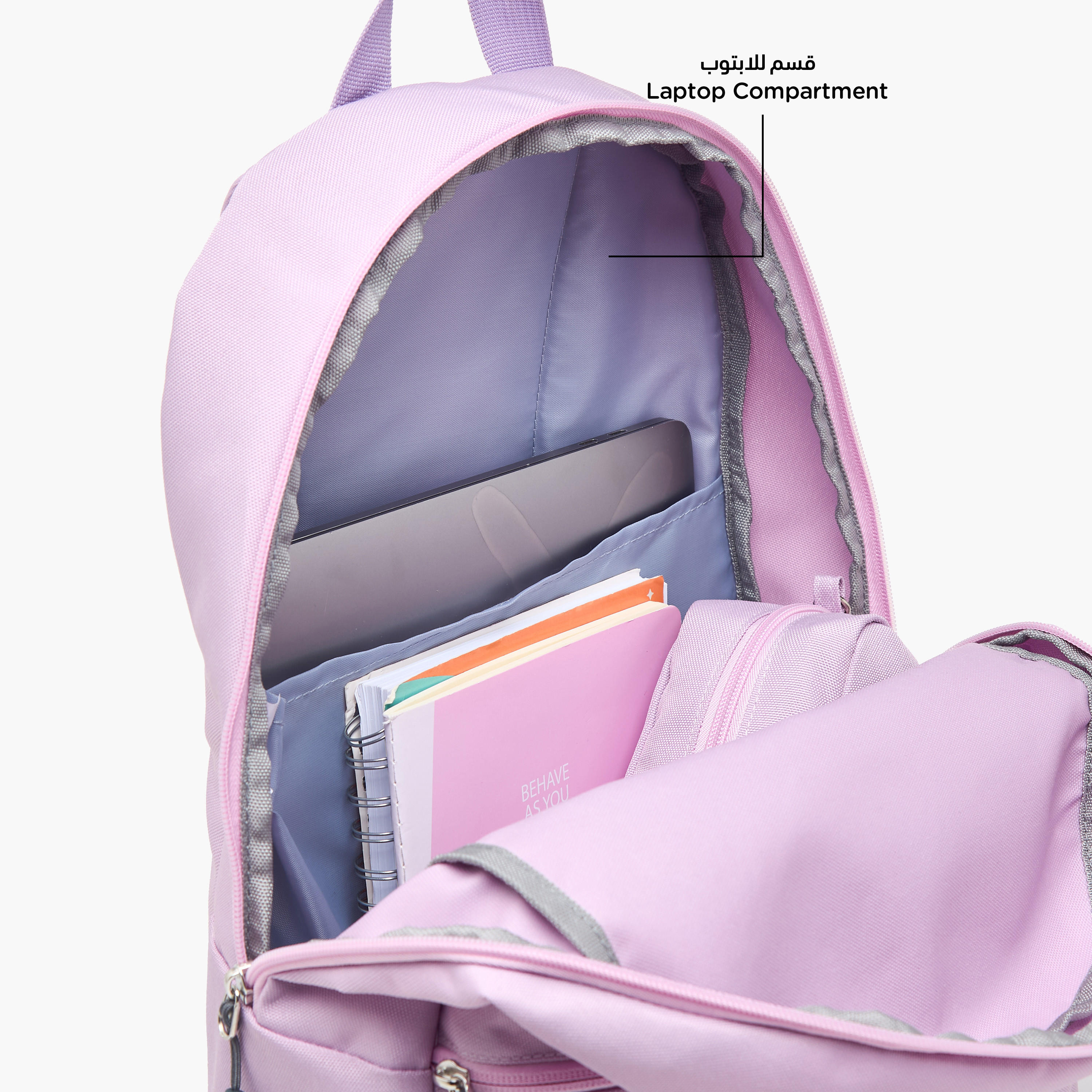 طقم شنطة ظهر مع شنطة غداء ومقلمة بطبعات شعار من كابا-cpkids-backtoschool-schoolbagsandbackpacks-backpacks-image-14