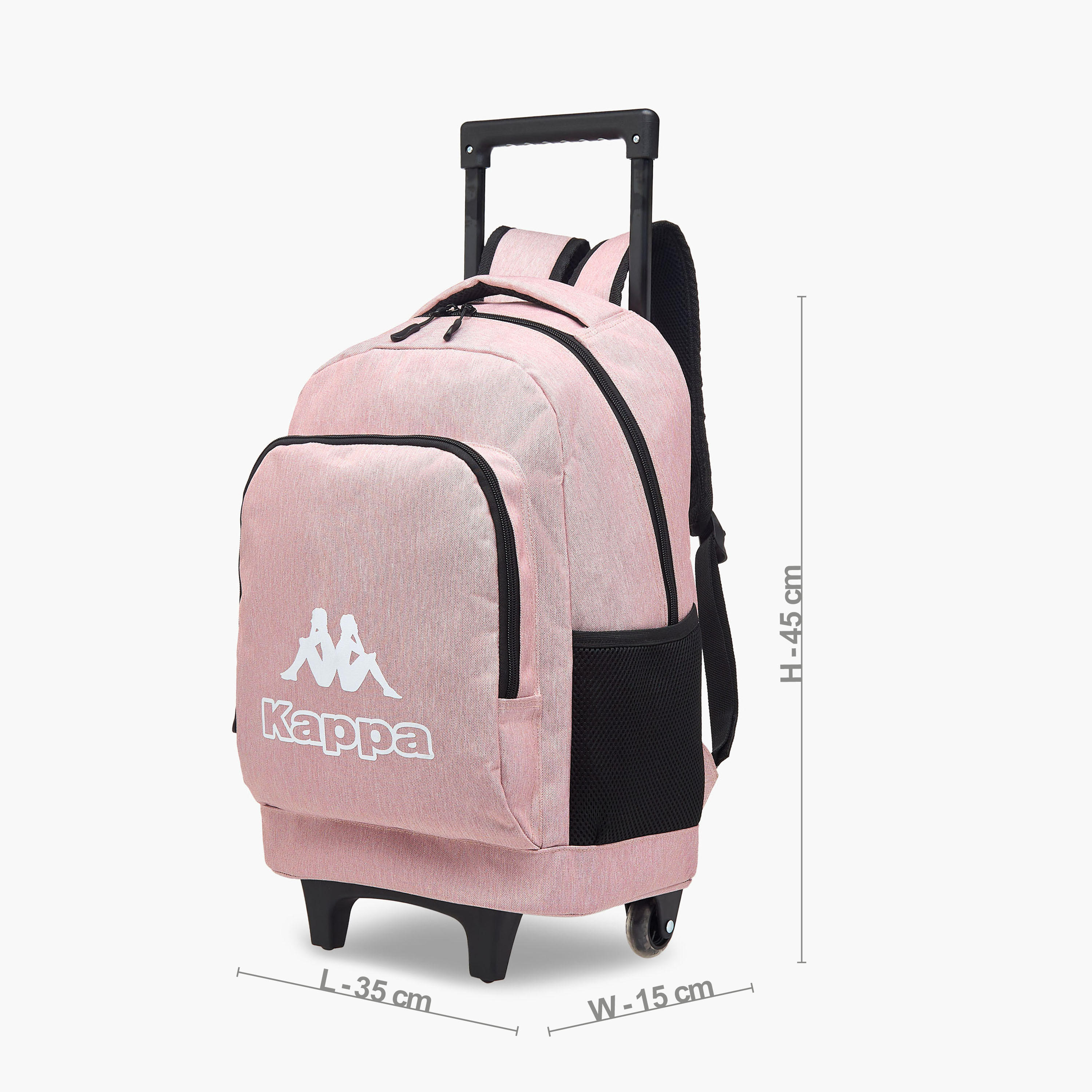 Kappa Logo Print Trolley School Backpack with Pencil Pouch and Lunch Bag set-school-bagsandbackpacks-trolleybags-image-3