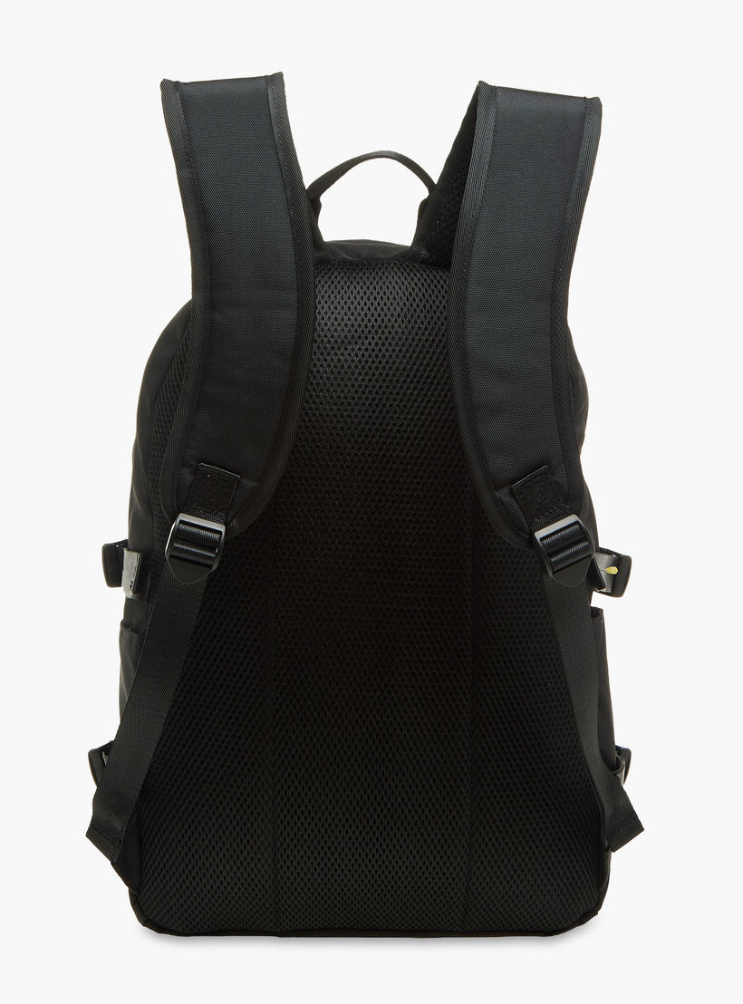 Kappa Logo Print School Backpack with Zip Closure - 11x30x46 cm-school-bagsandbackpacks-backpacks-image-5