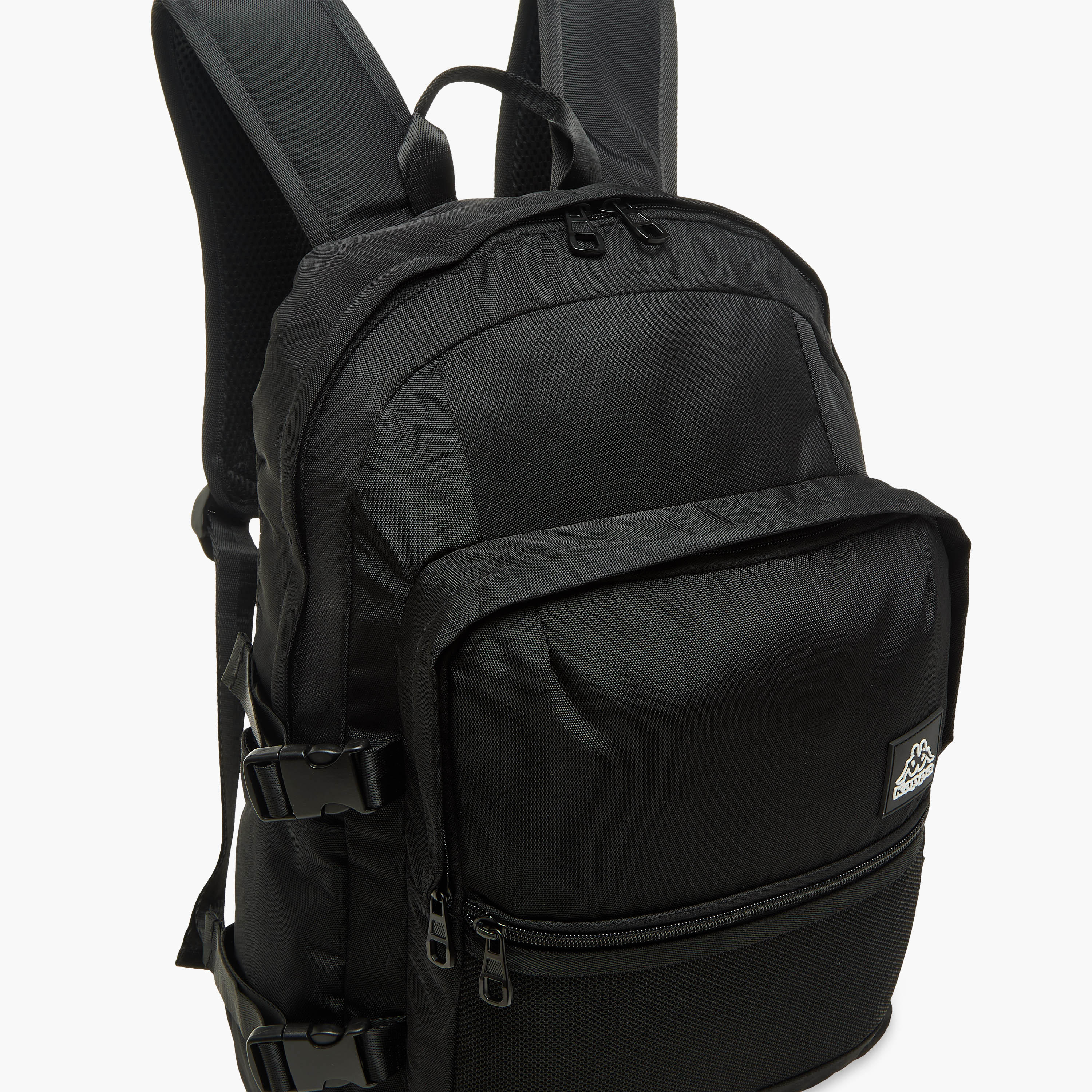 Kappa Logo Print School Backpack with Zip Closure - 11x30x46 cm-school-bagsandbackpacks-backpacks-image-6